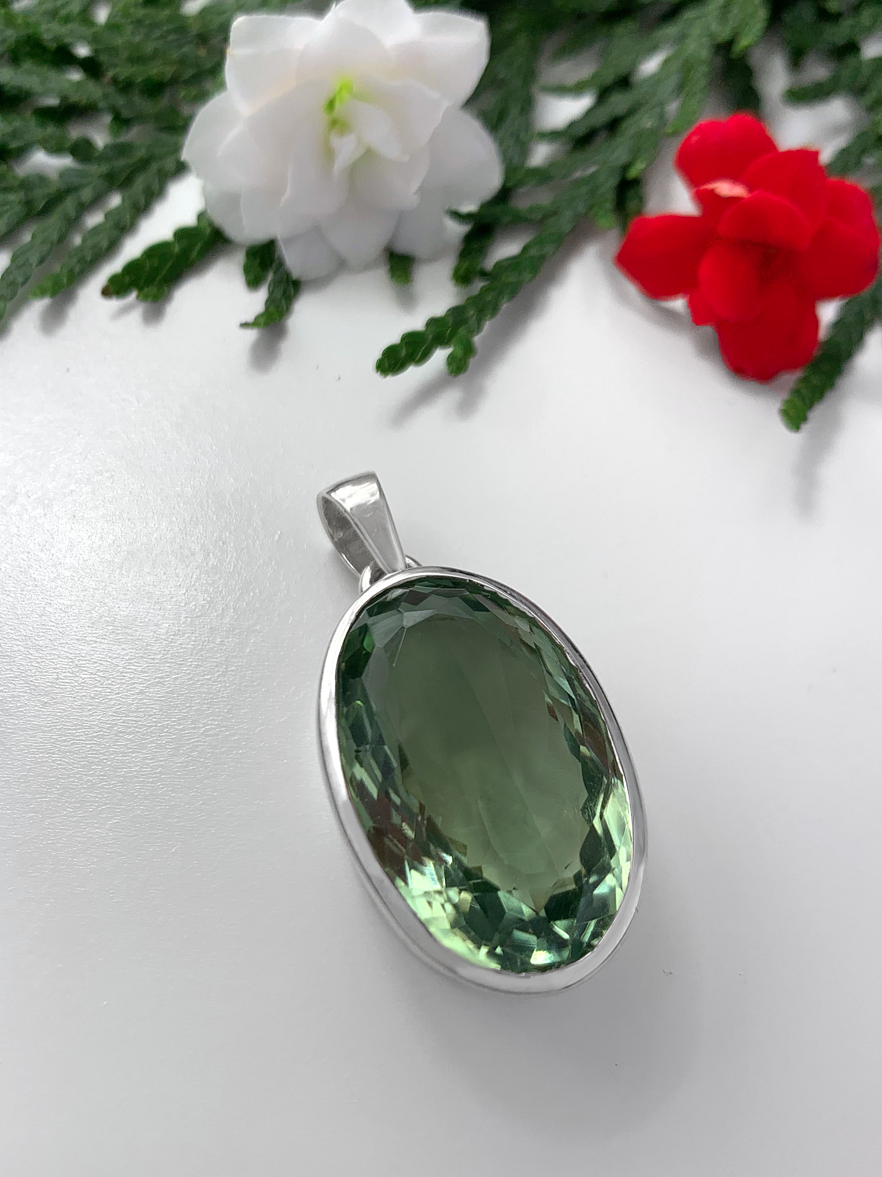 Green Amethyst Pendant