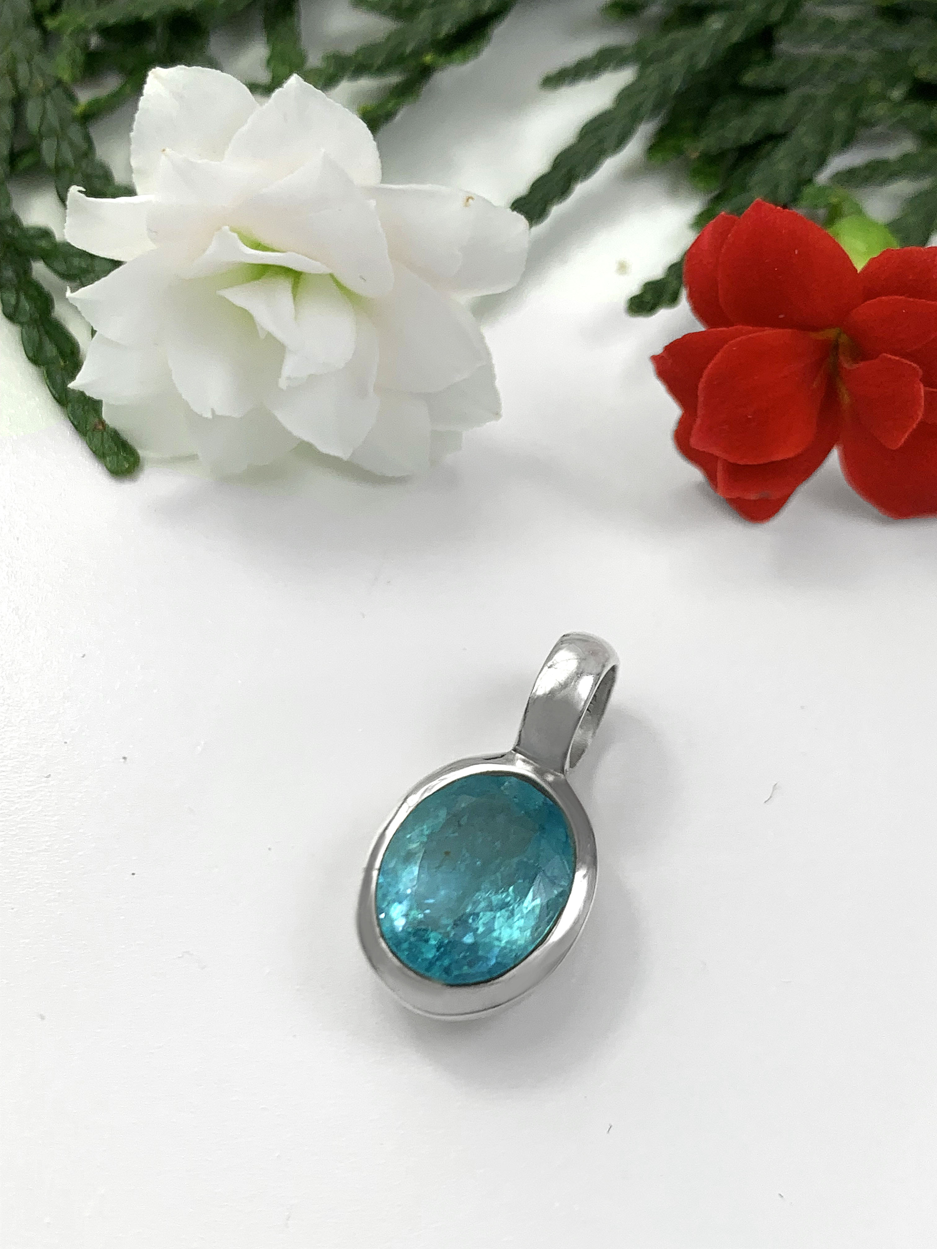 Paraiba Apatite Pendant
