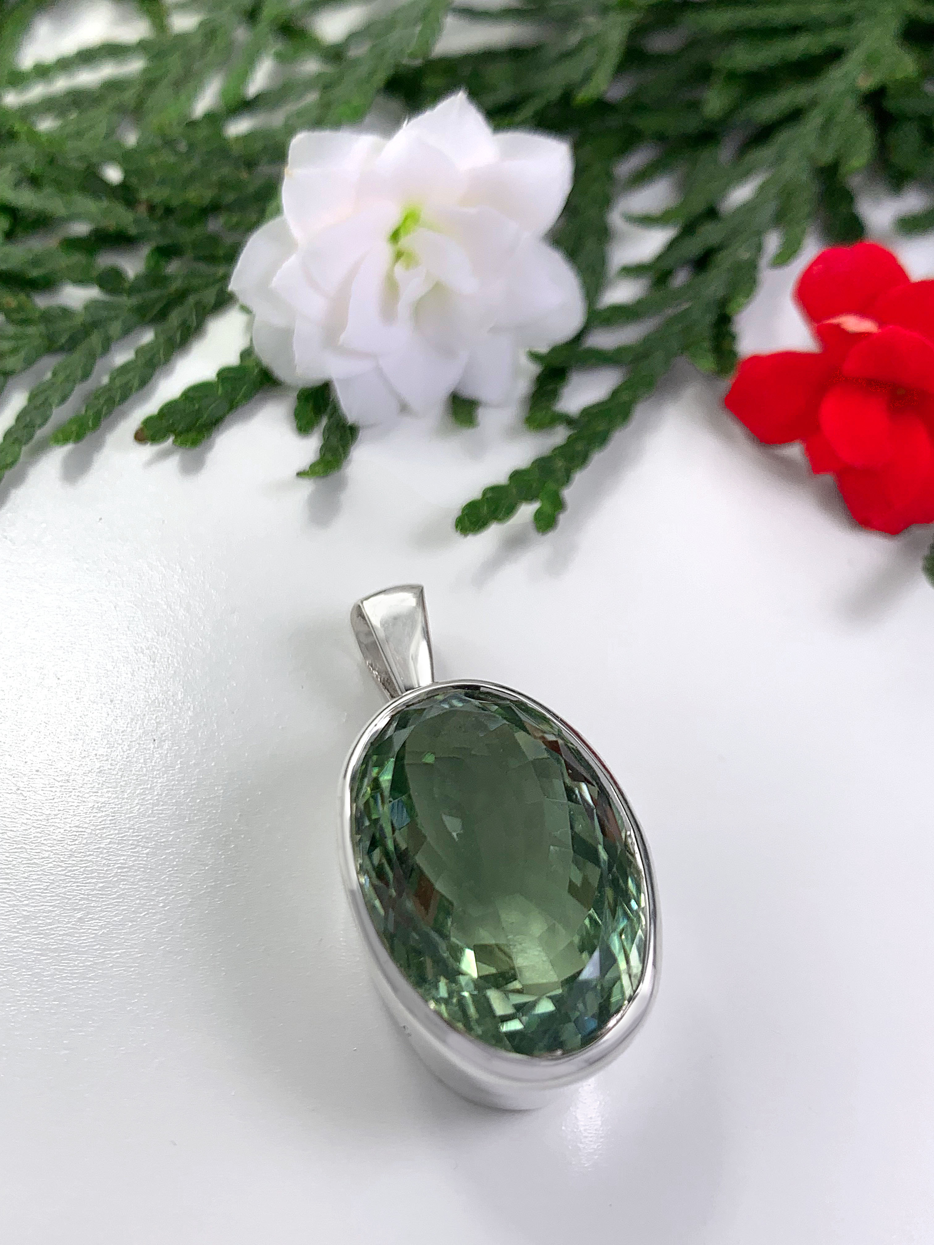 Green Amethyst Pendant