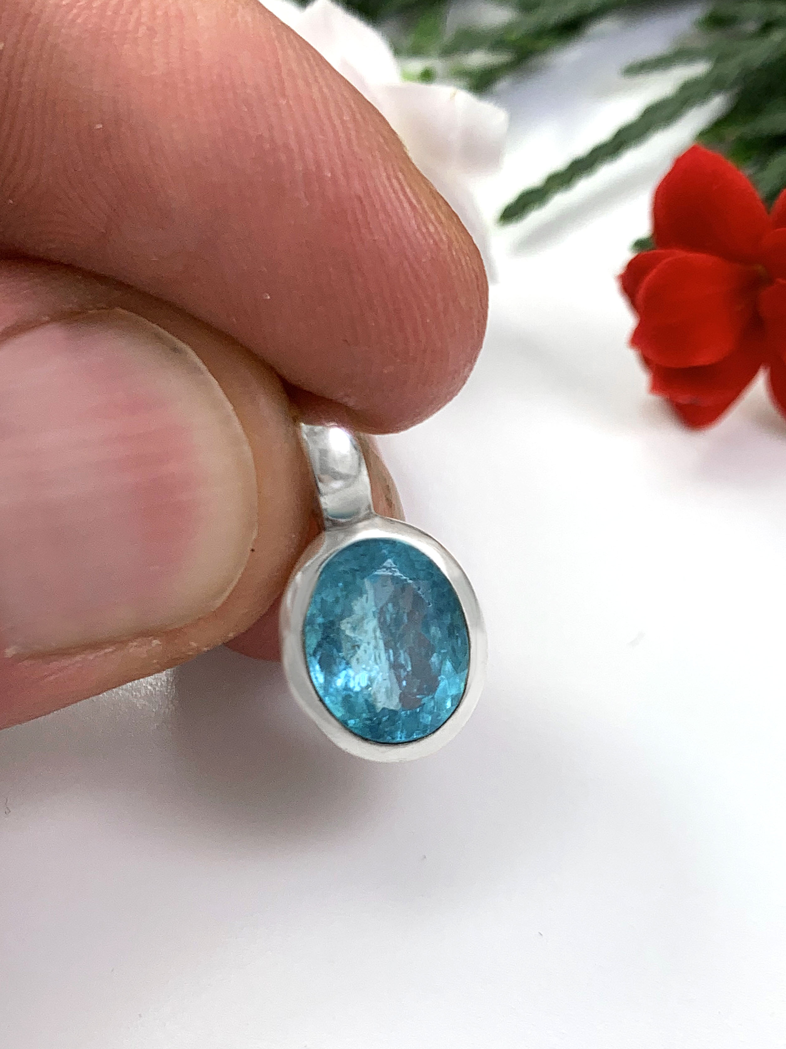 Paraiba Apatite Pendant