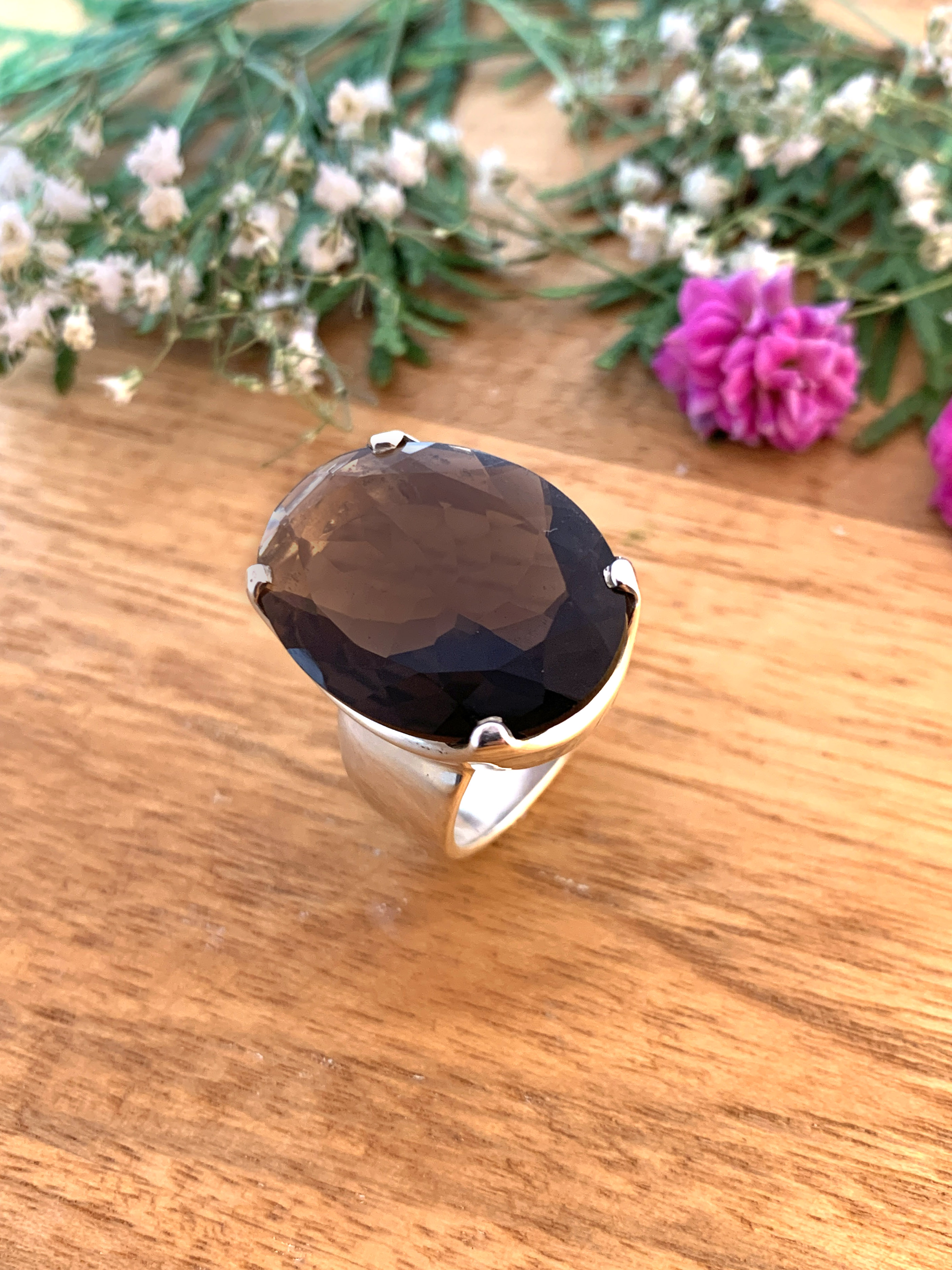 Smoky Quartz Ring - TOP - 60/20