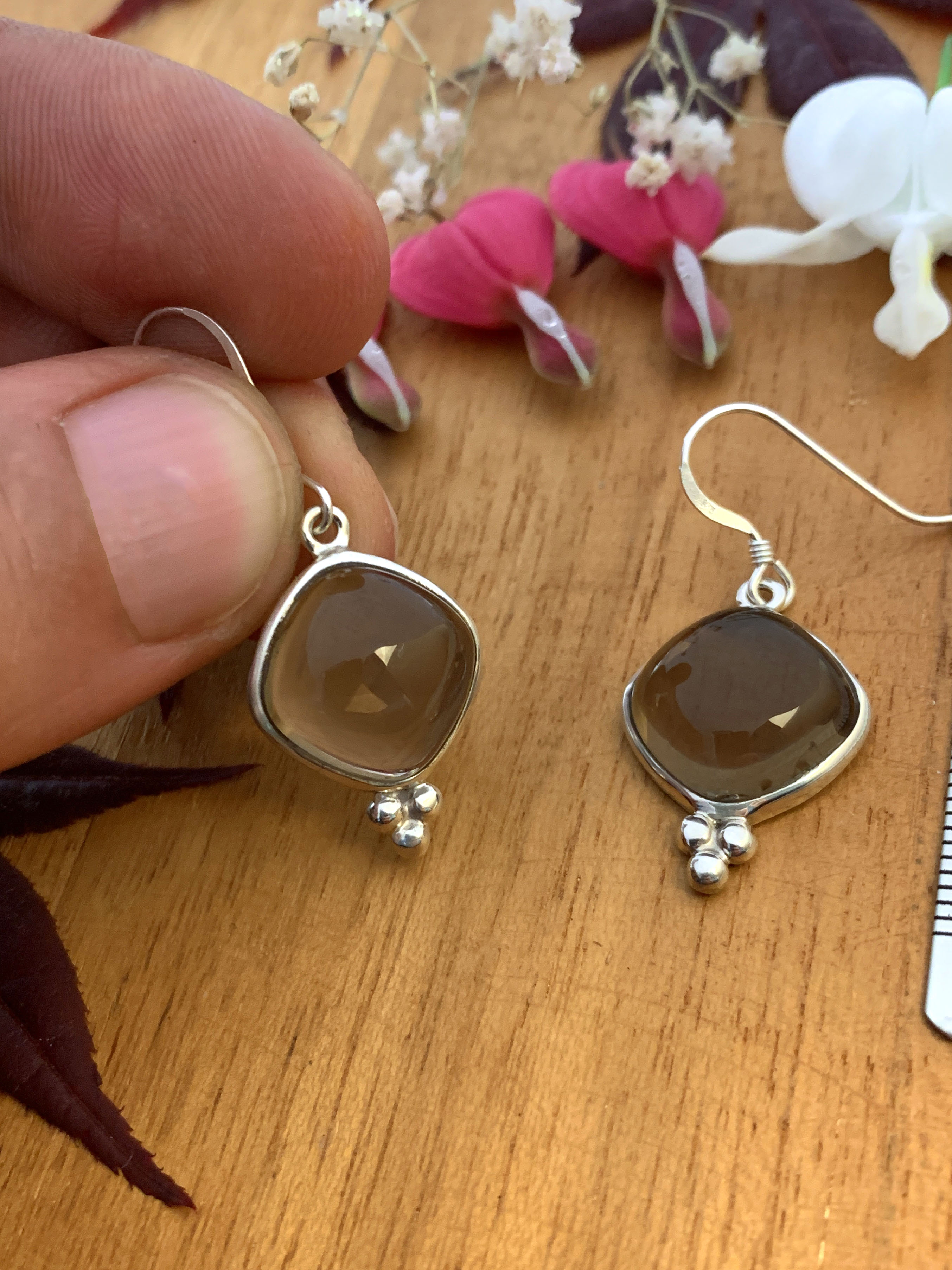 Smoky Quartz Earrings