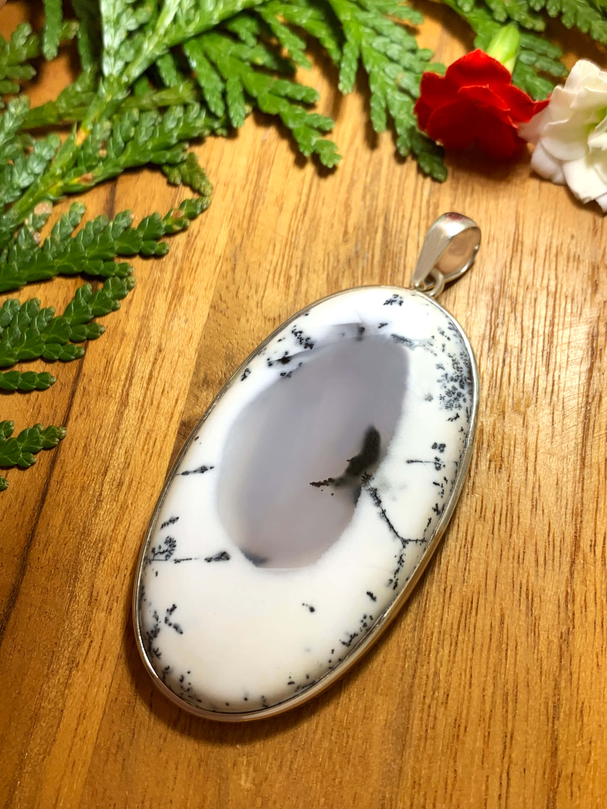Dendritic Agate Pendant