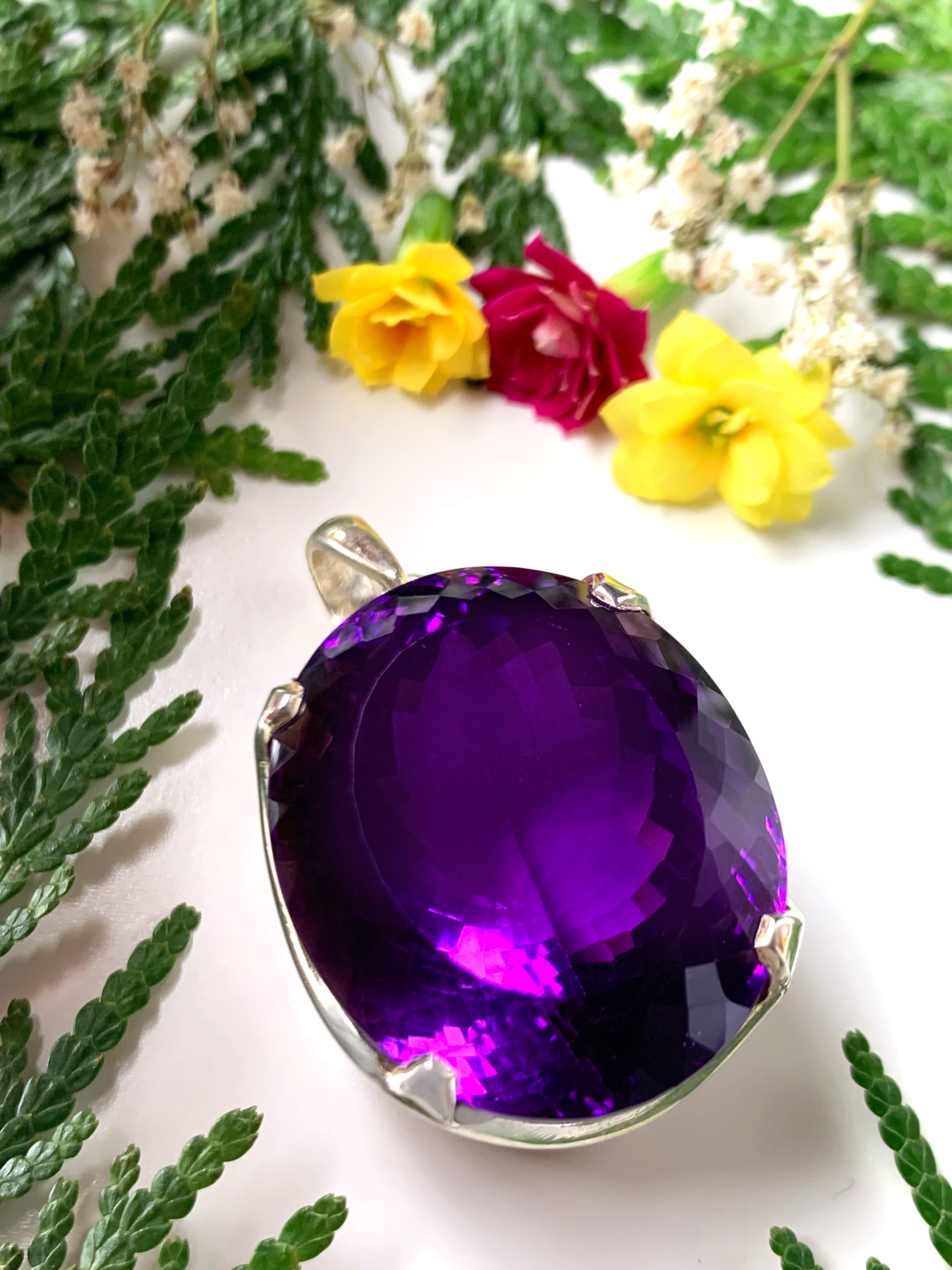 amethyst-anhaenger-amethyst-pendant-ah04402 Amethyst Anhänger TOP Afrika - XL