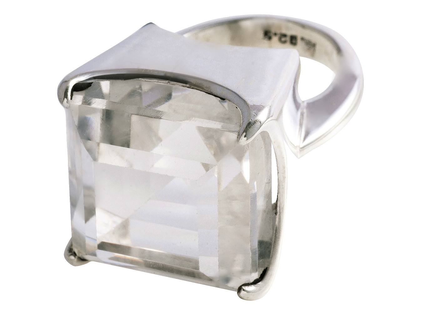 Rock Crystal ring  - 49