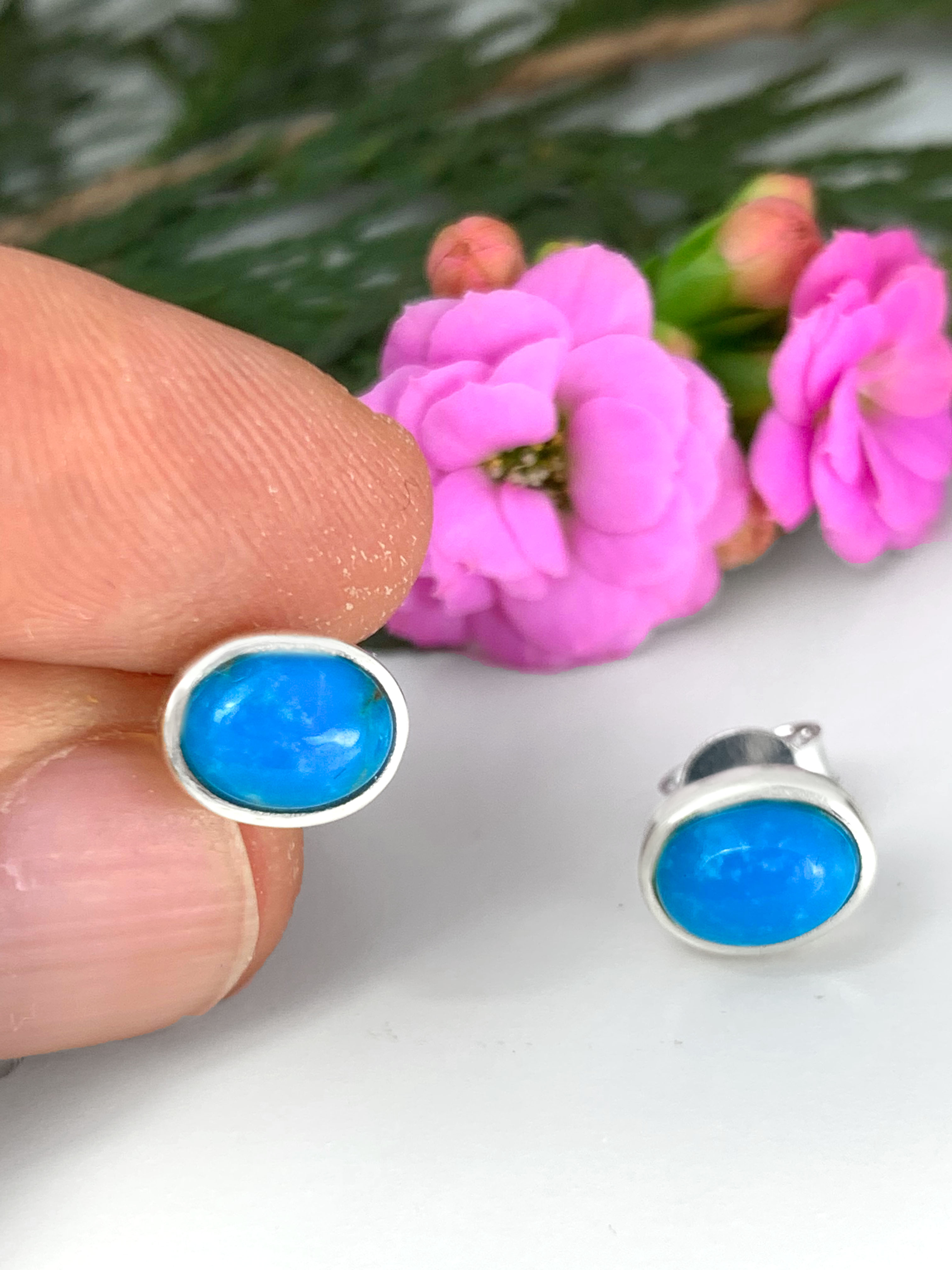 Turquoise Stud Earrings - TOP