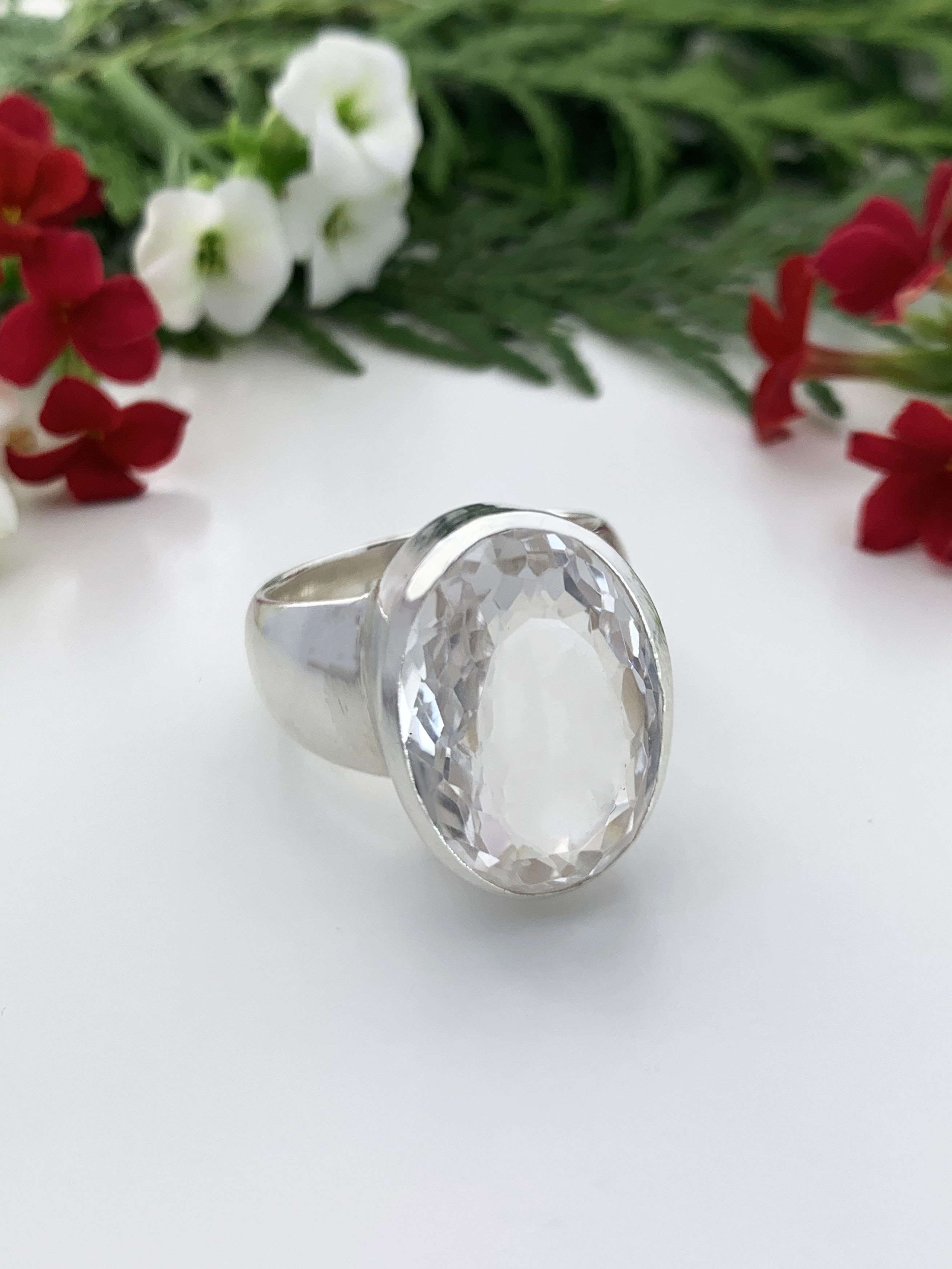 Bergkristall Ring - XL