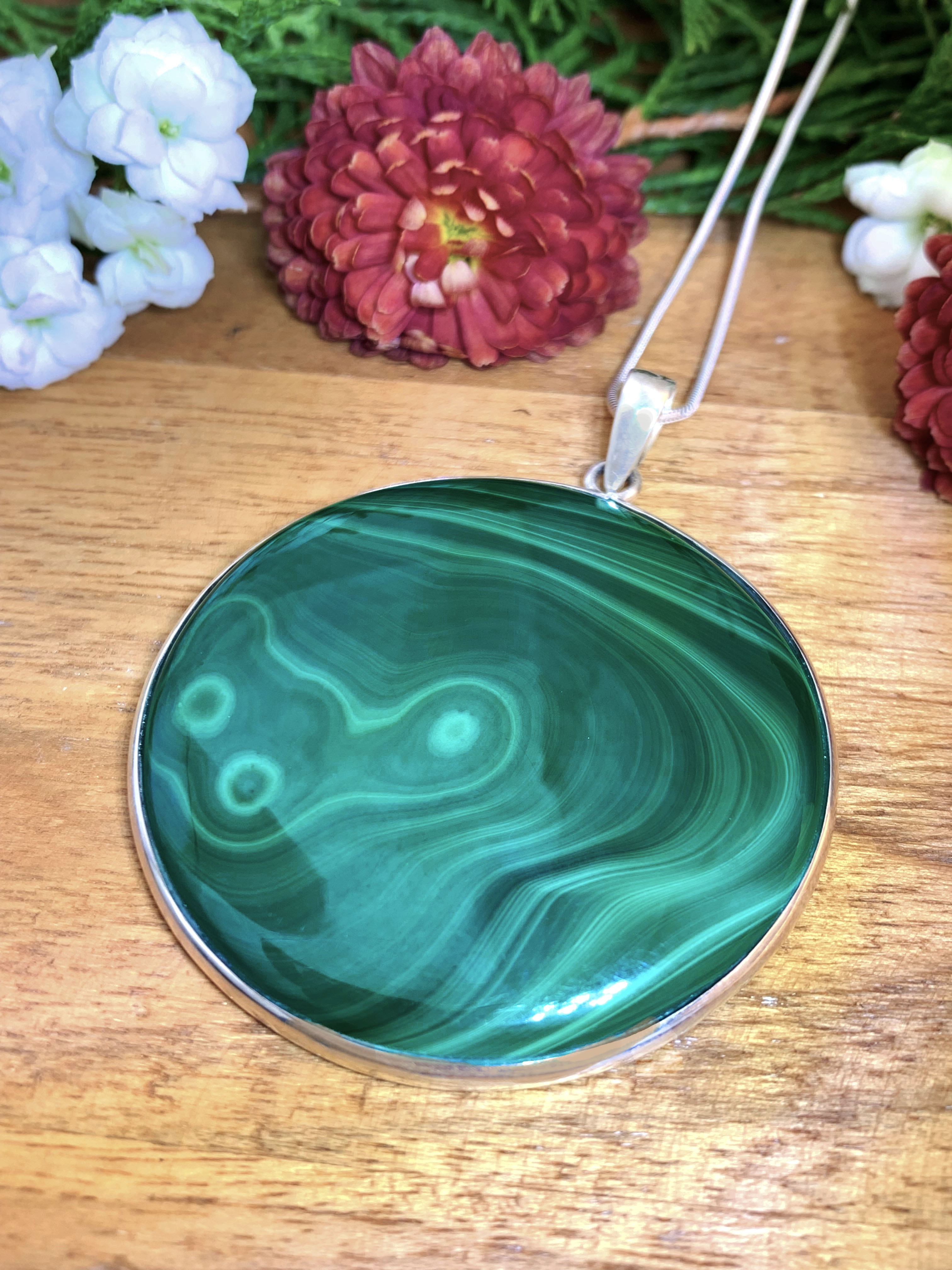 Malachite Pendant - XL