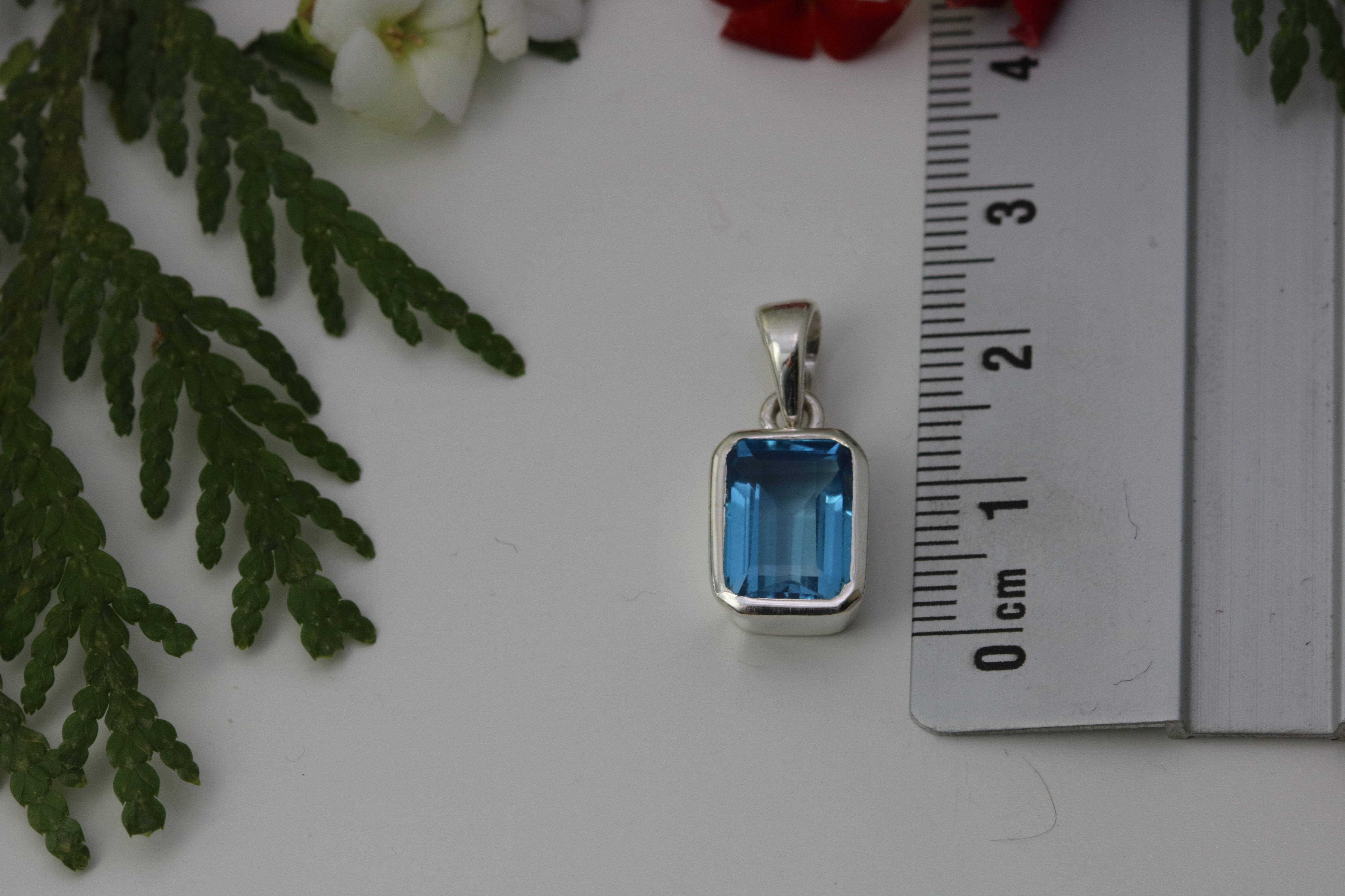 Blue Topaz Pendant - TOP London