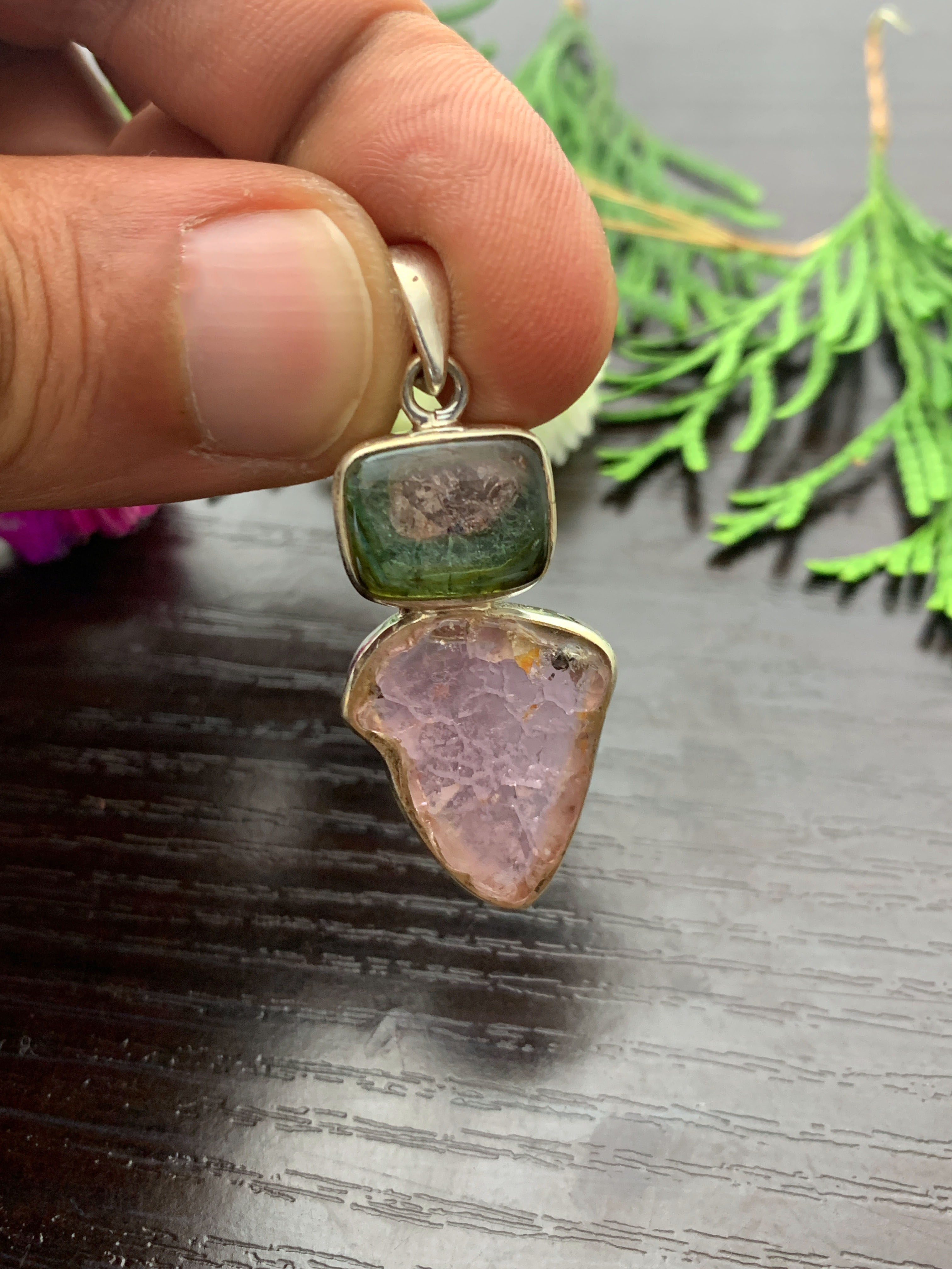 Watermelon Tourmaline Pendant