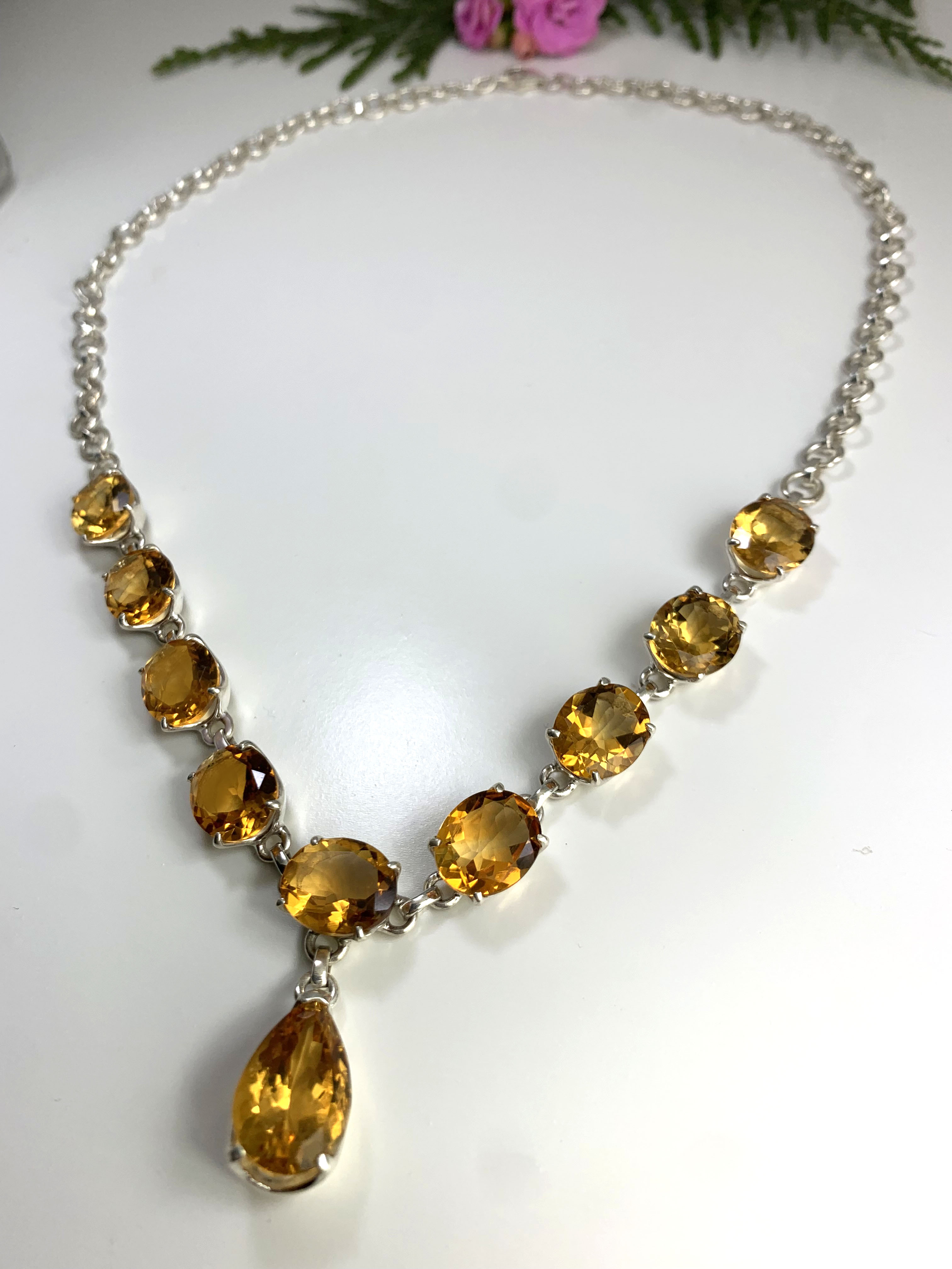 citrin-collier-citrine-necklace-c00085 Citrin Collier - TOP