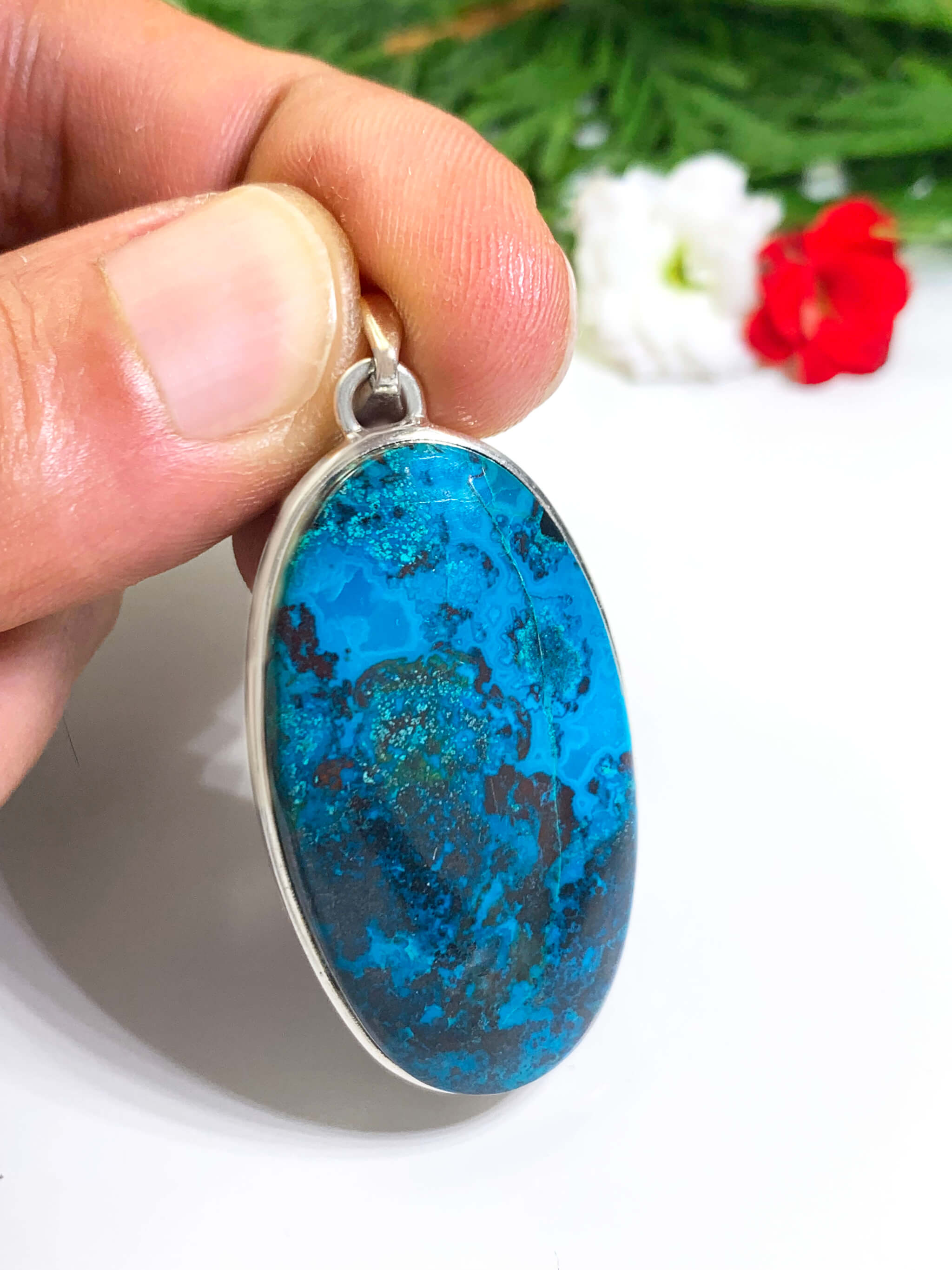 Shattuckite Pendant