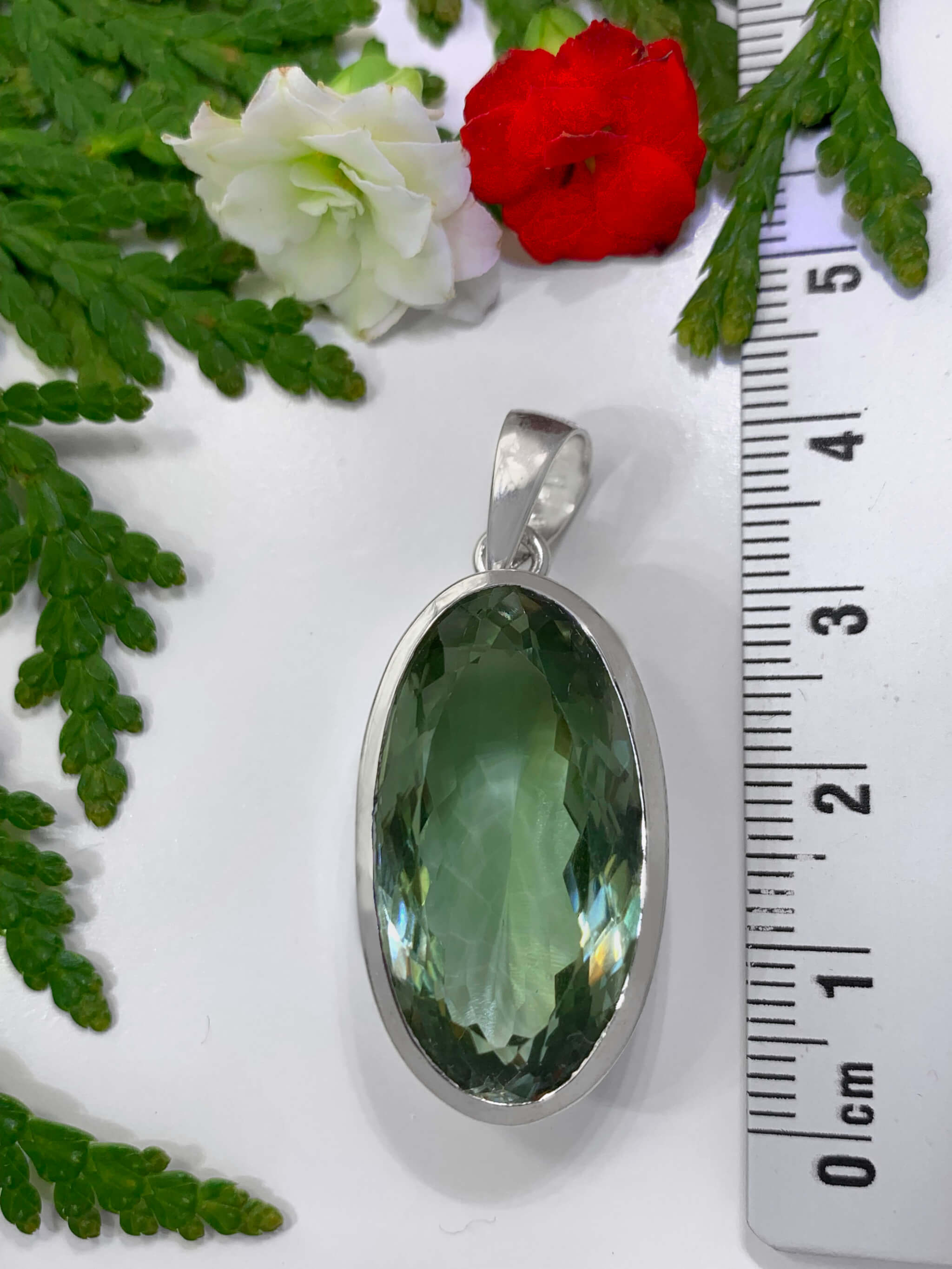 Green Amethyst Pendant 