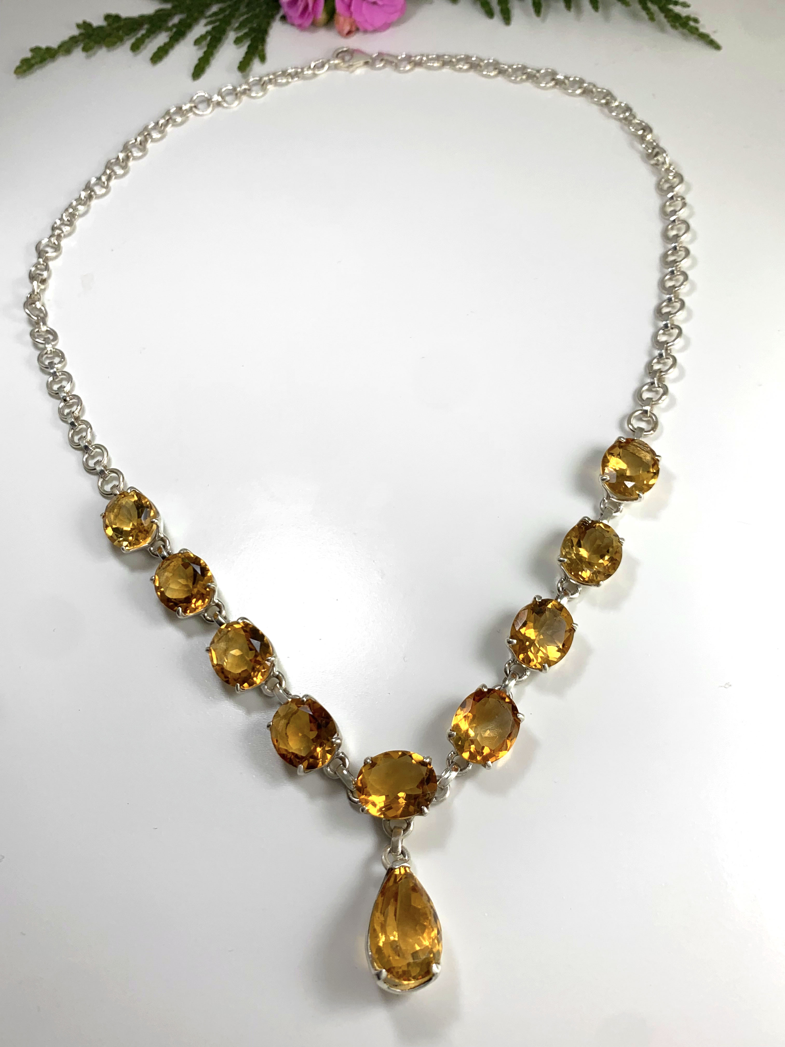citrin-collier-citrine-necklace-c00085-4 Citrin Collier - TOP