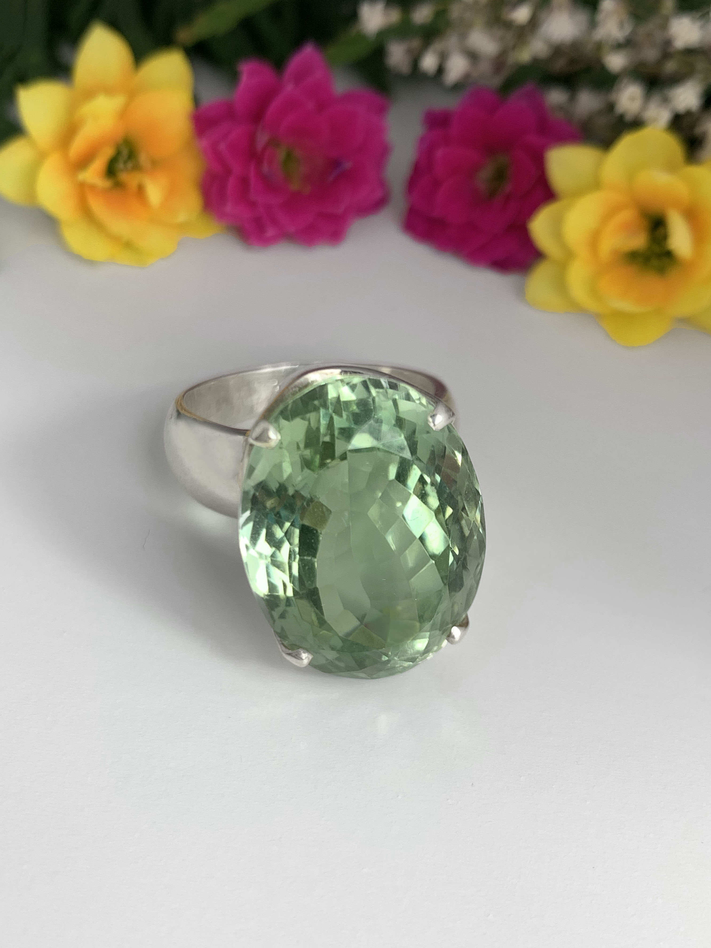 Prasiolith Ring
