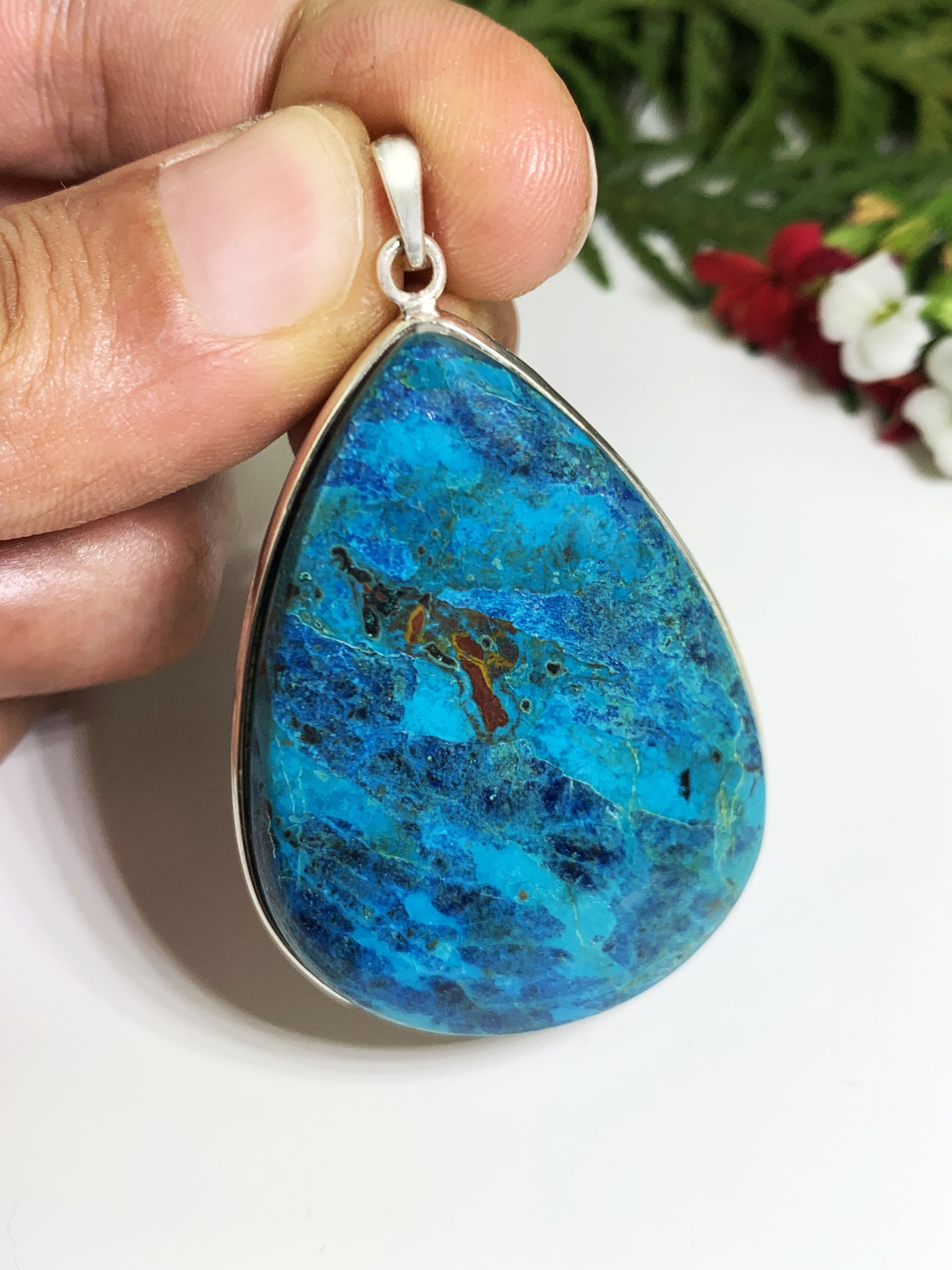 Shattuckite Pendant