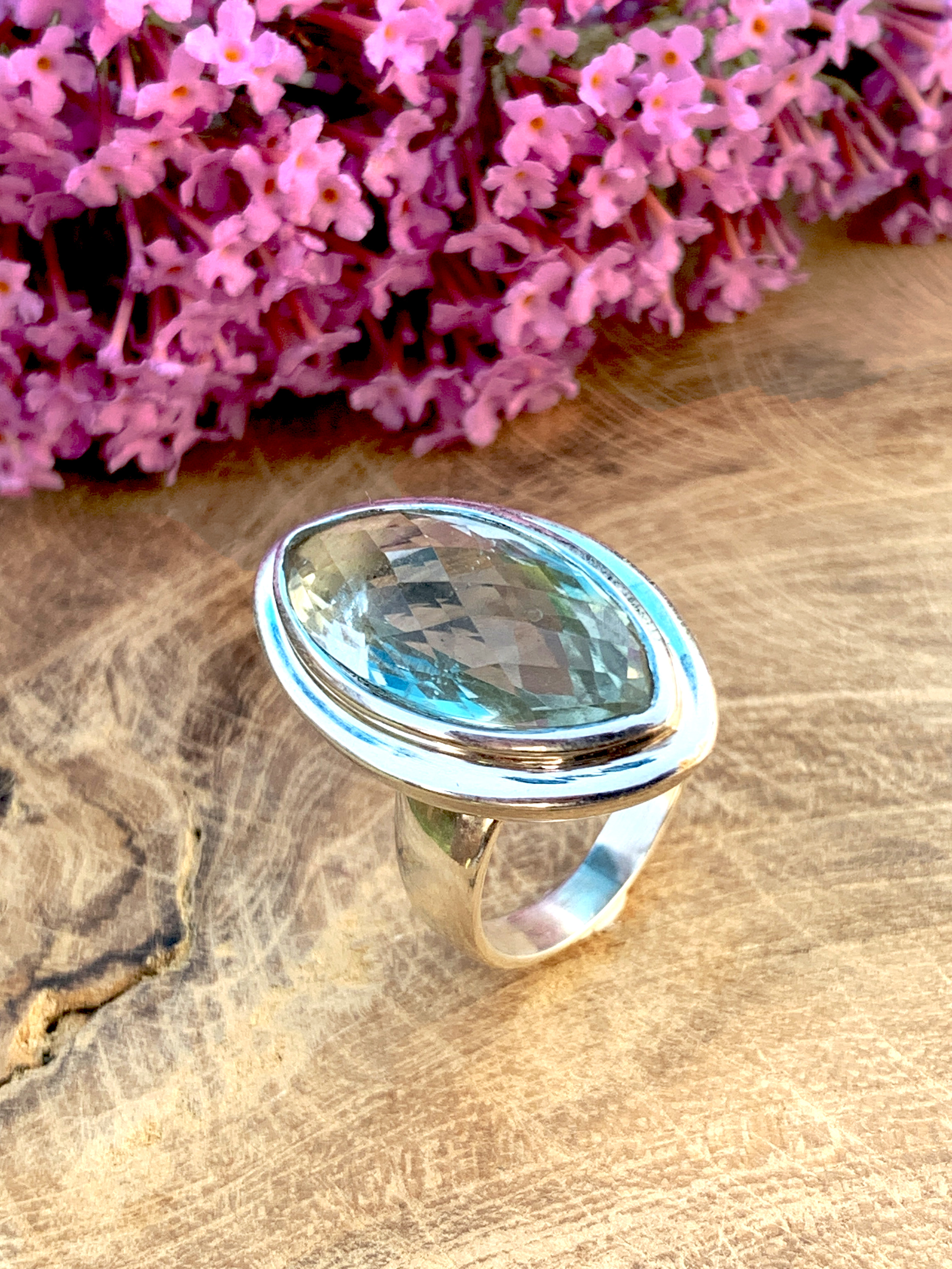 Green Amethyst Ring - 52,5
