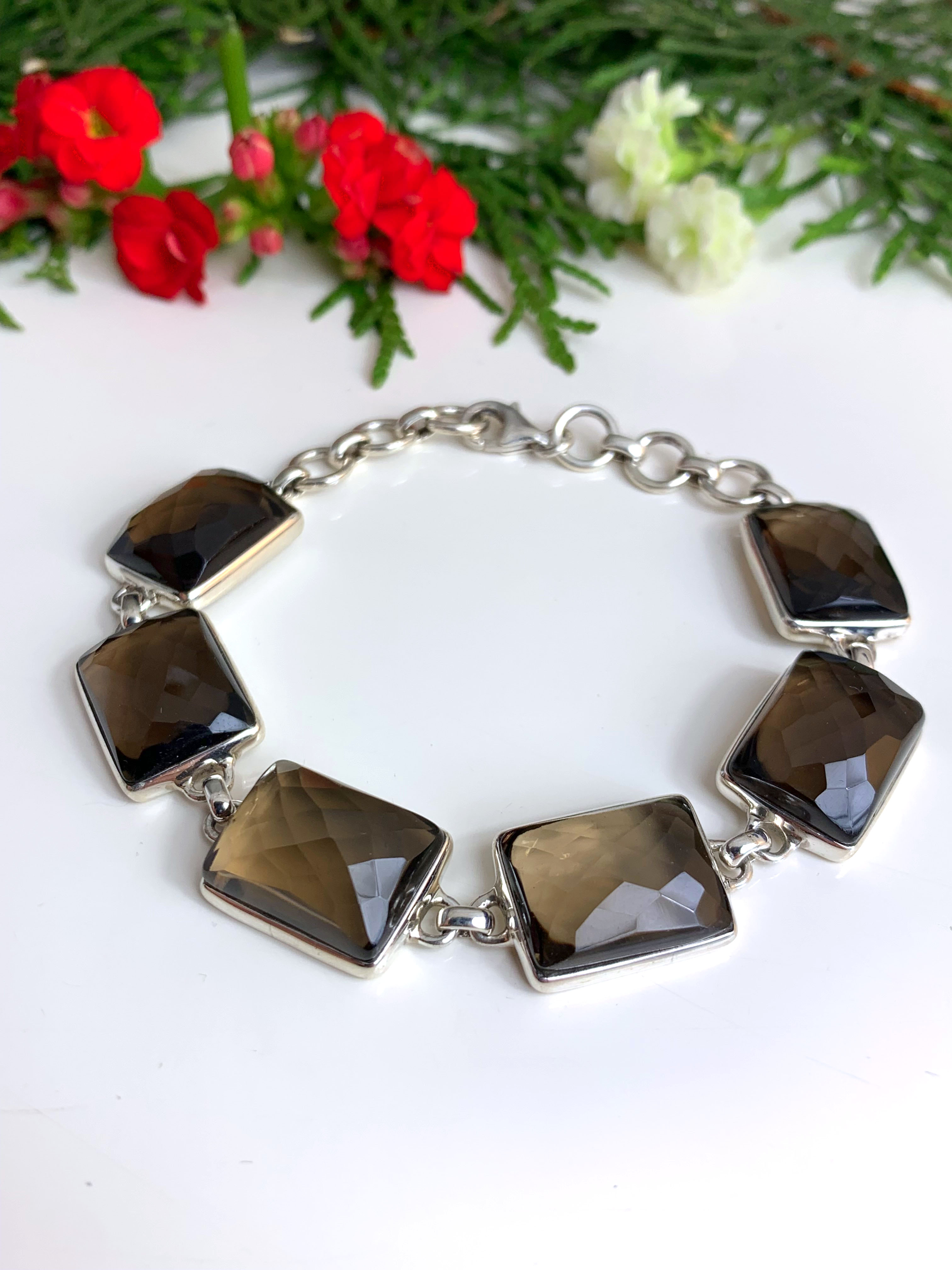 rauchquarz-armband-smoky-quartz-bracelet-ab00257 Smoky Quartz Bracelet