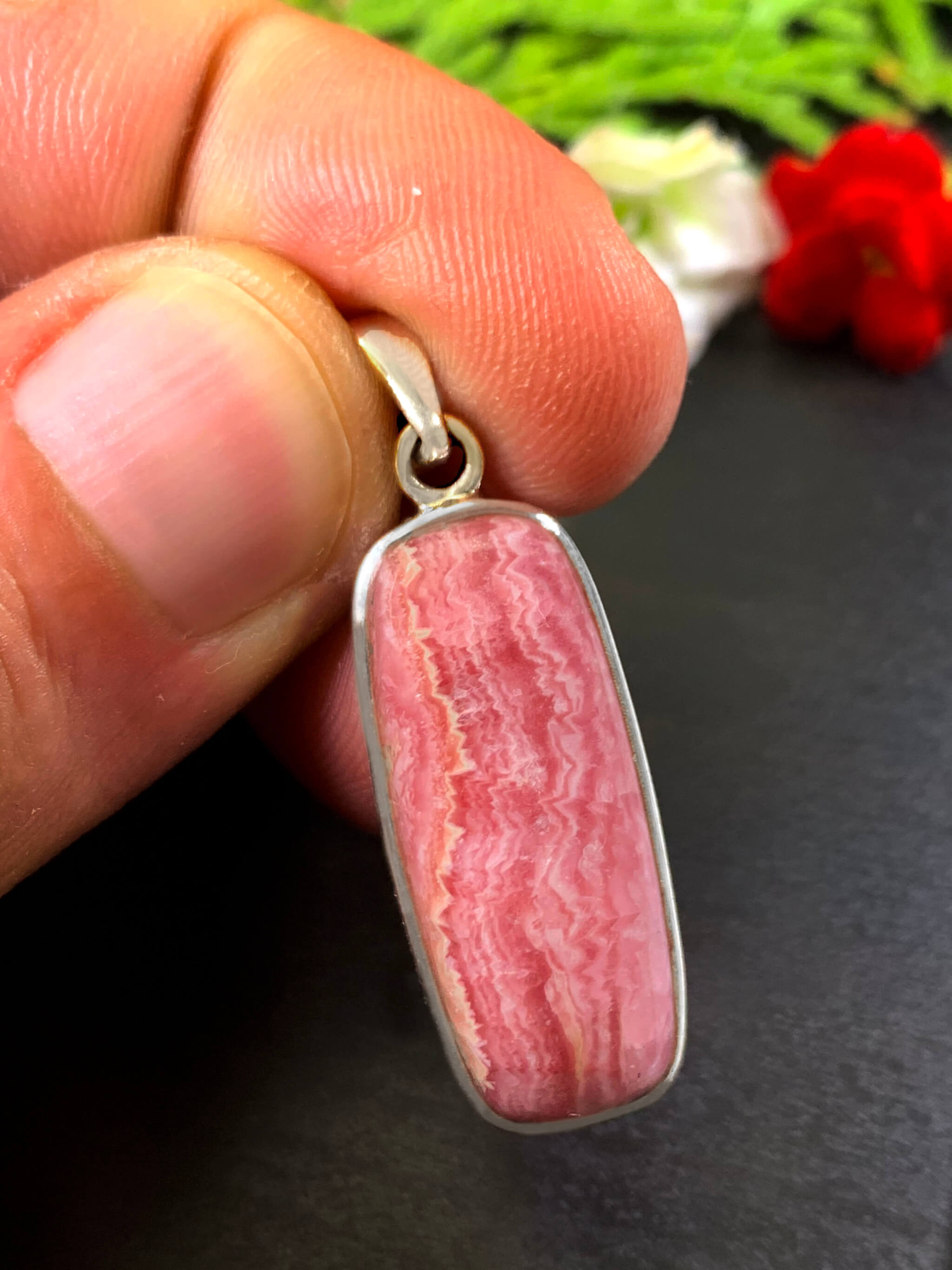 Rhodochrosite Pendant