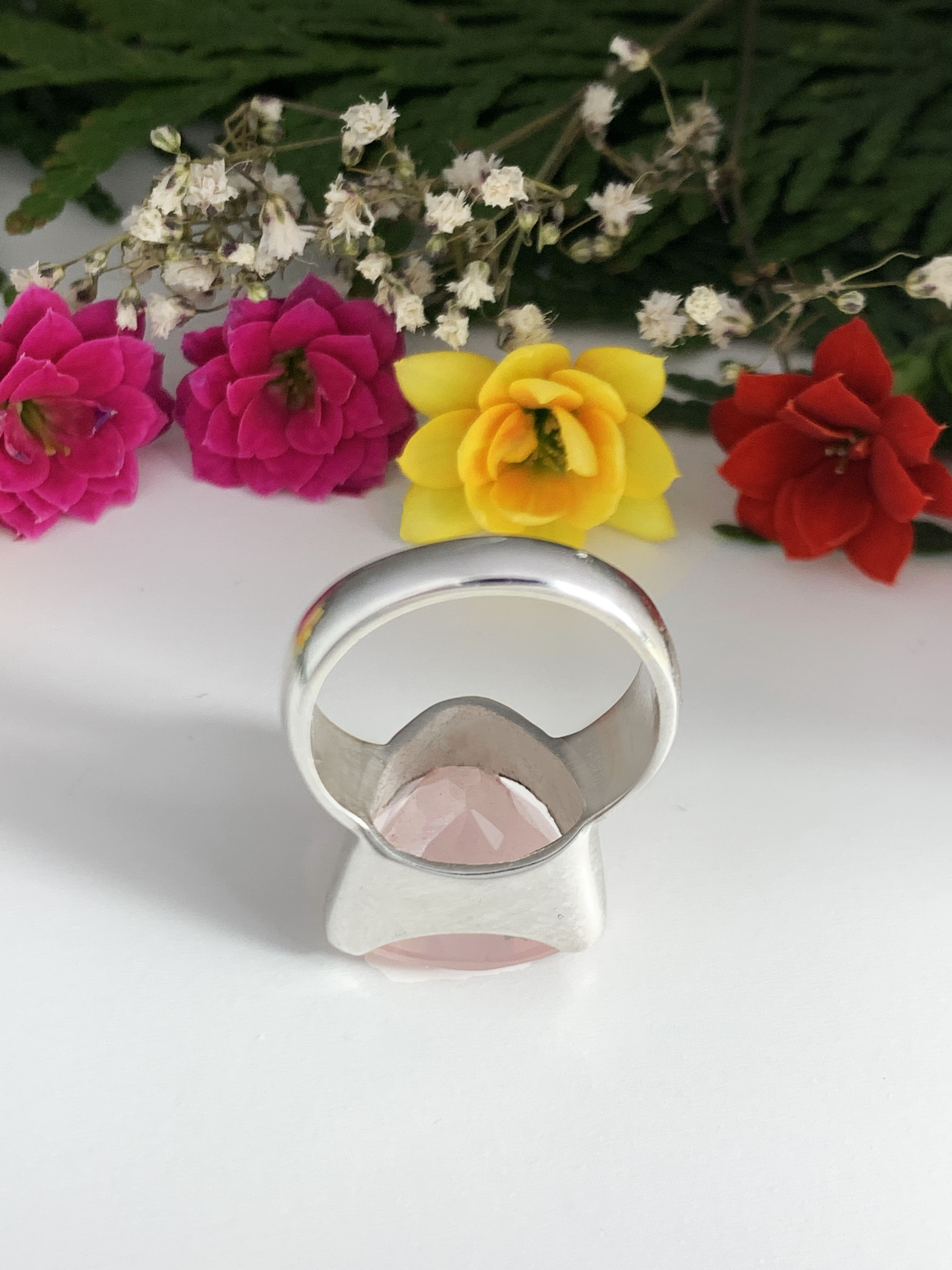 Rose Quartz Ring - TOP