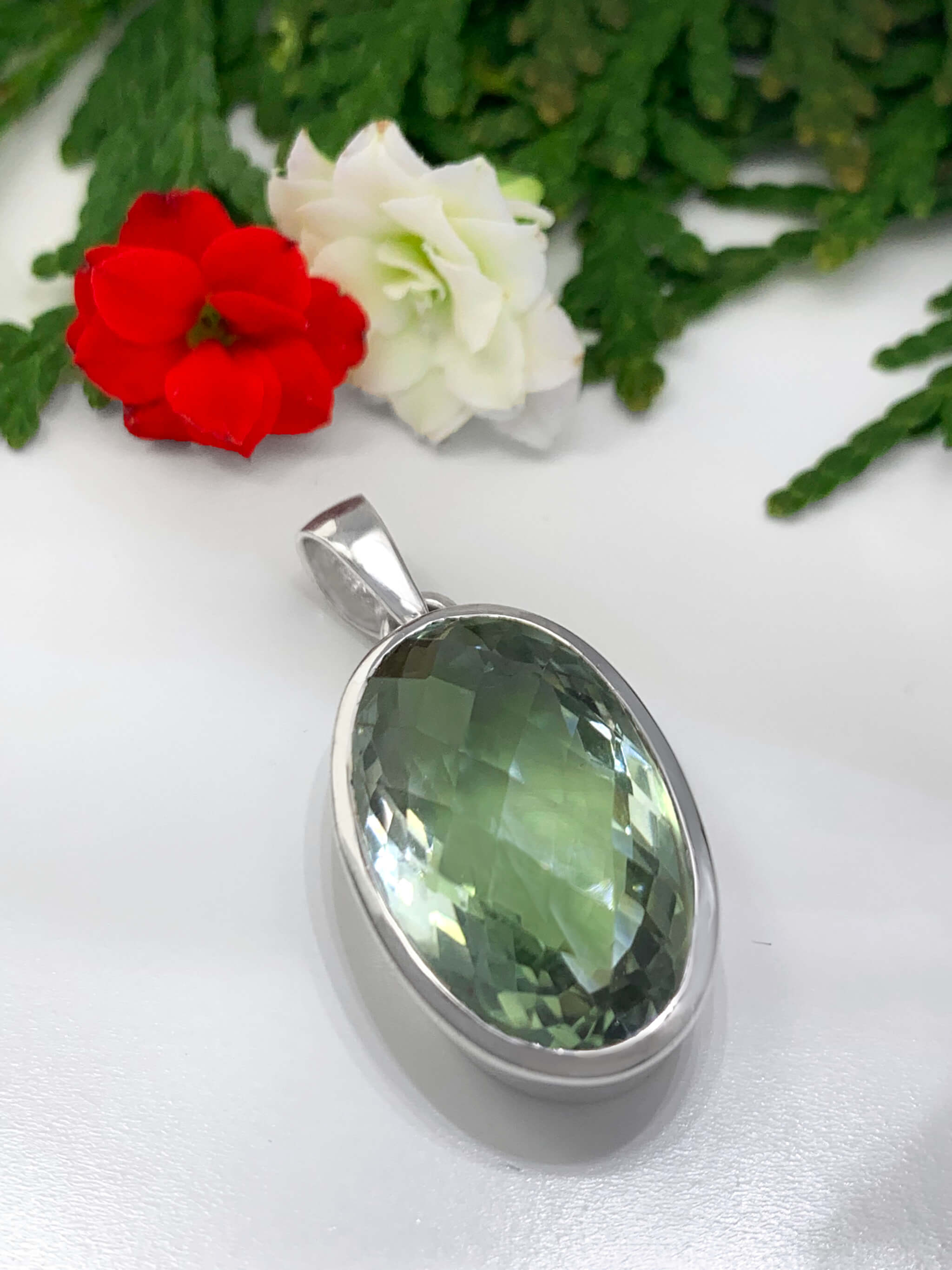 Prasiolith Anhänger 