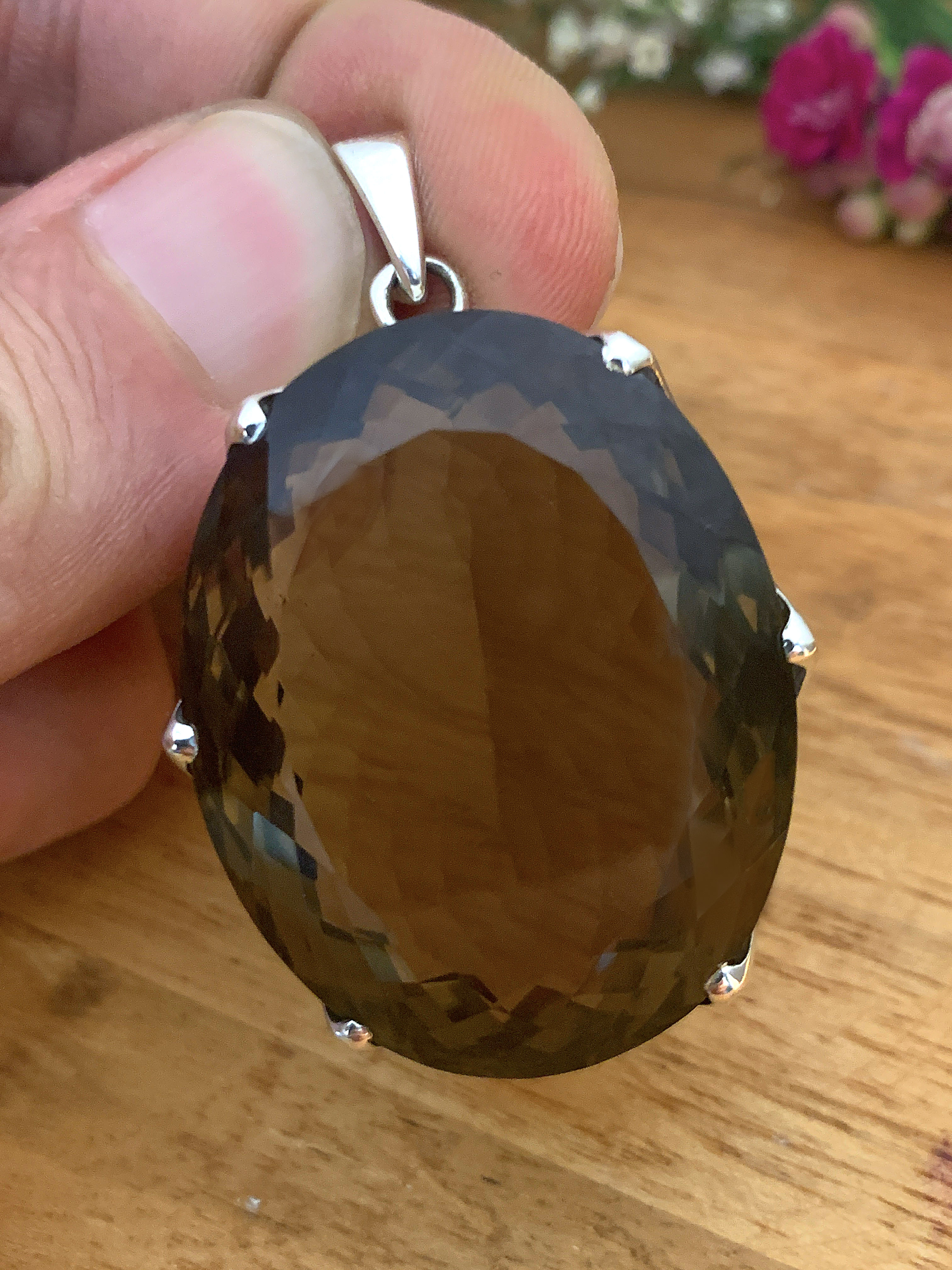 Smoky Quartz Pendant L