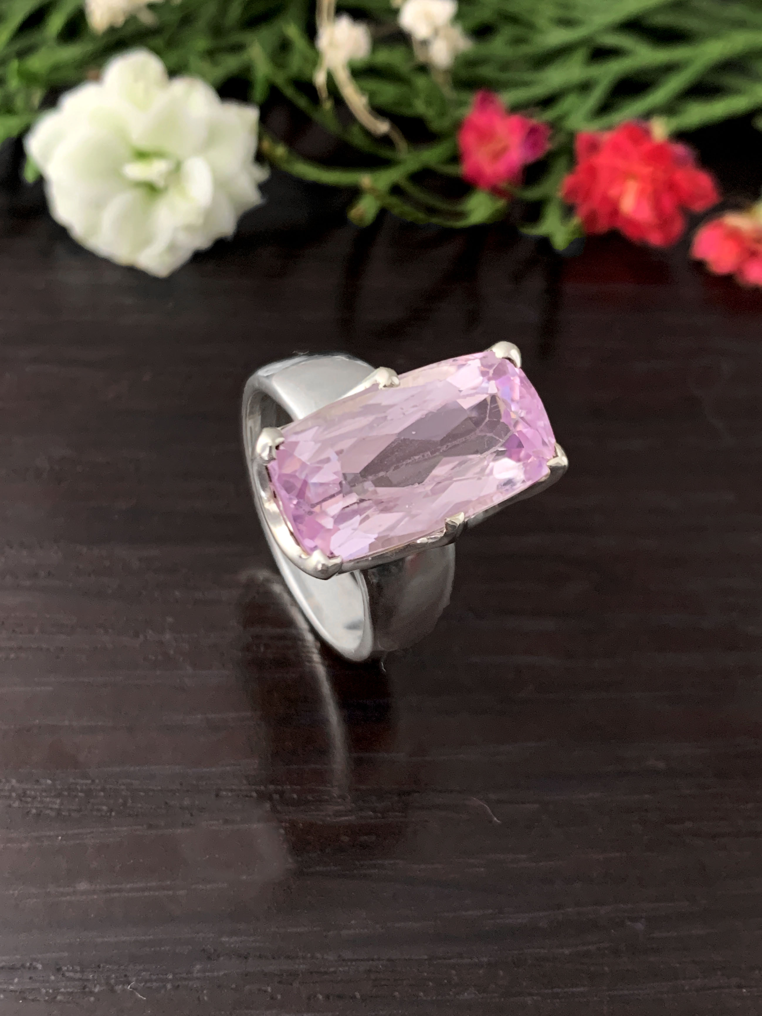 kunzit-ring-kunzite-ring-r01791 Kunzit Ring - TOP - 58