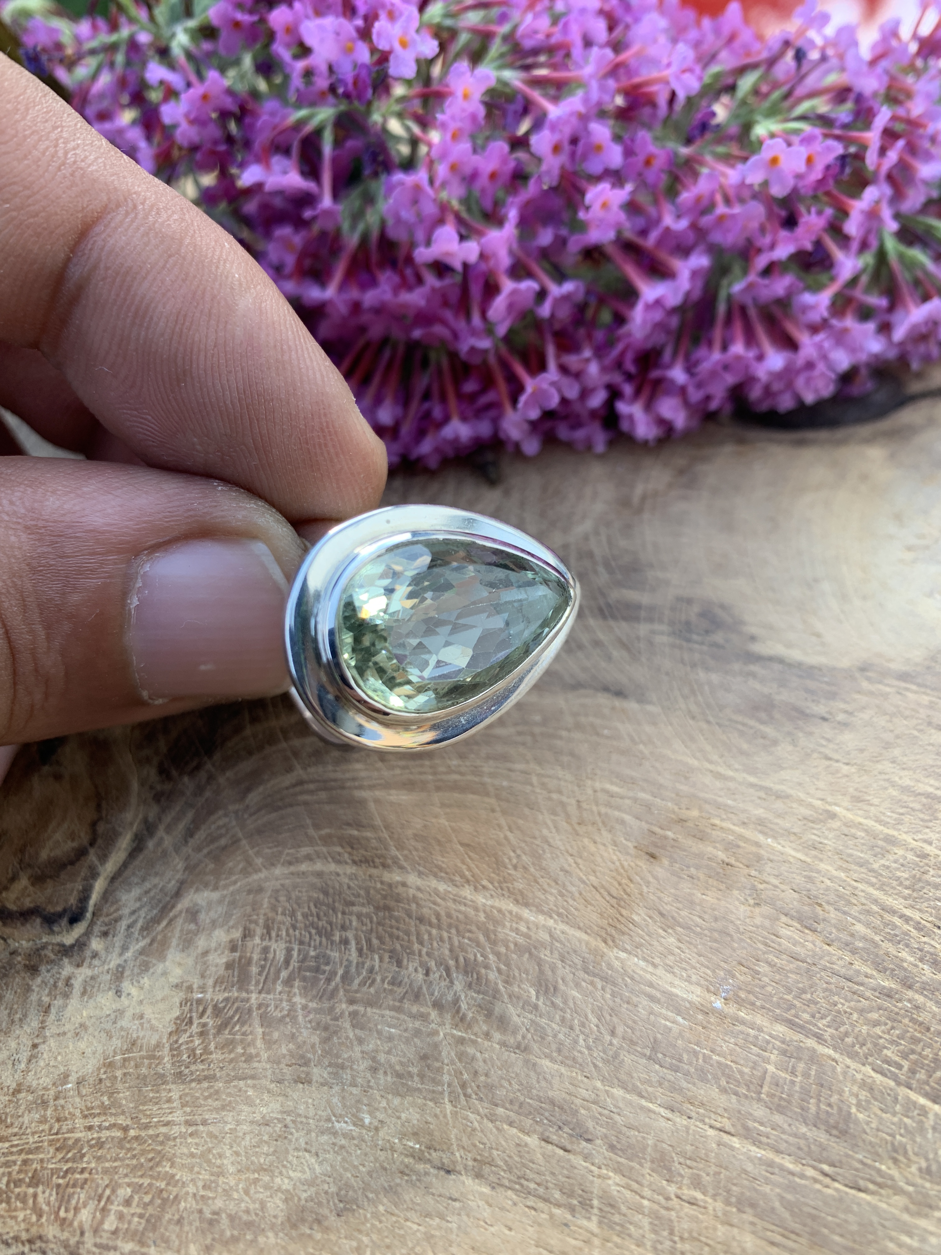 Prasiolith Ring - 52,5