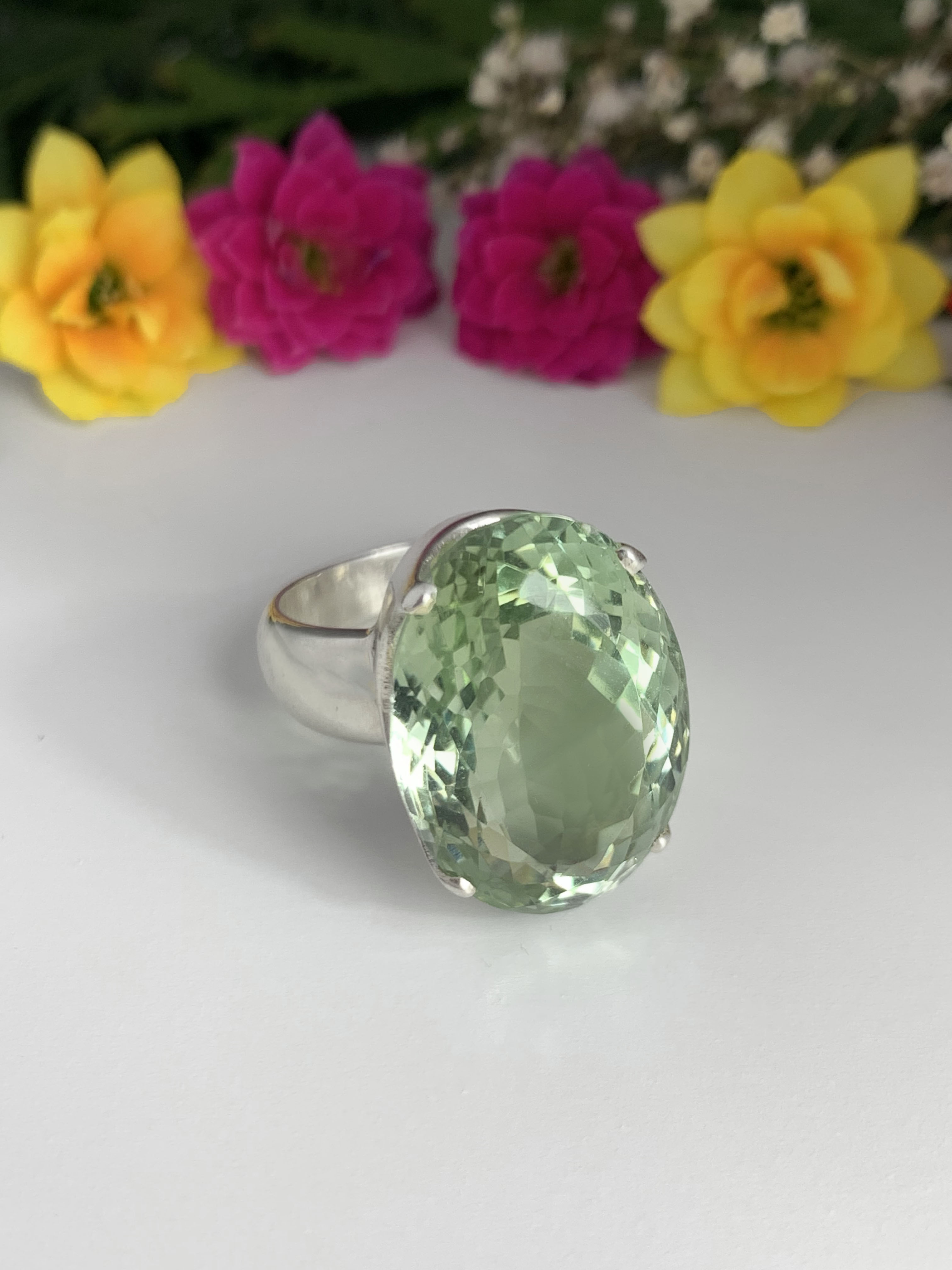 Prasiolith Ring