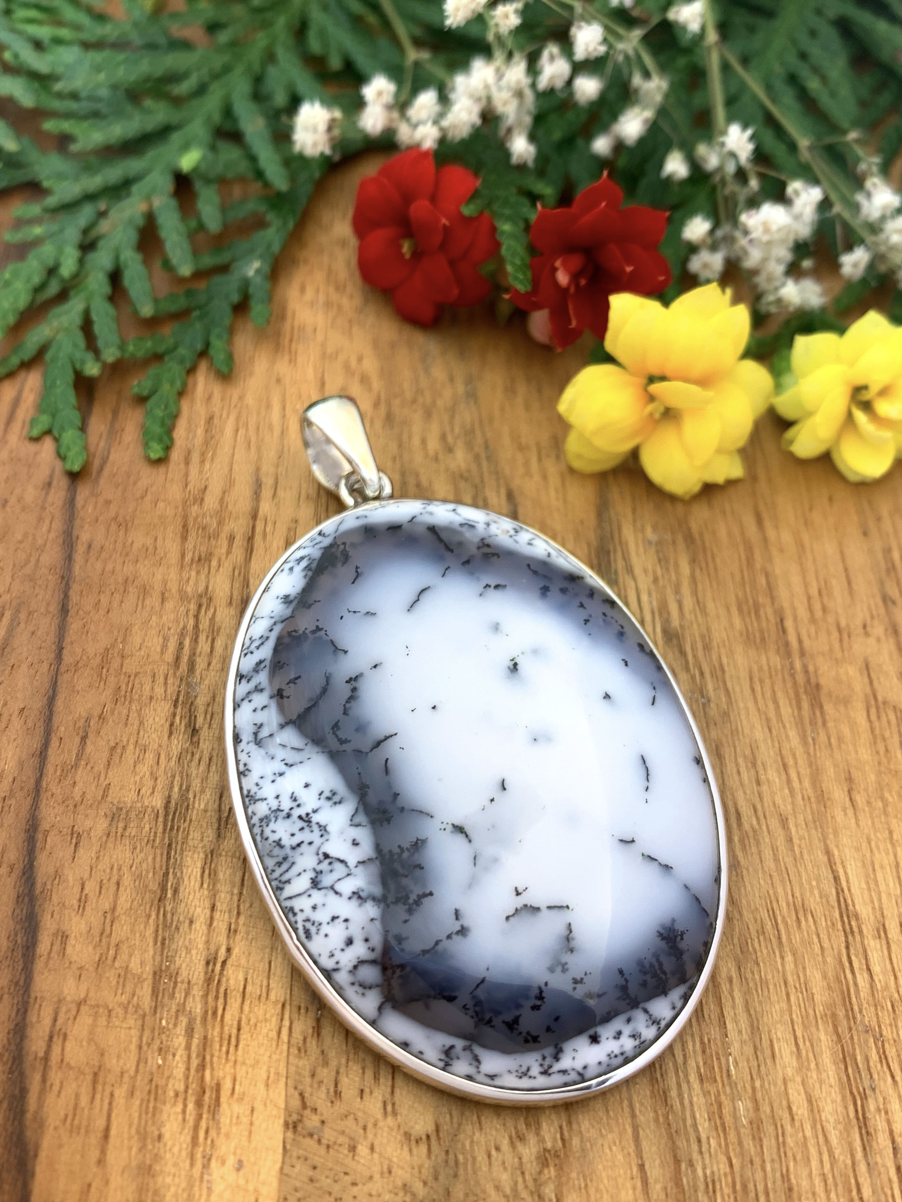 Dendritic Agate Pendant