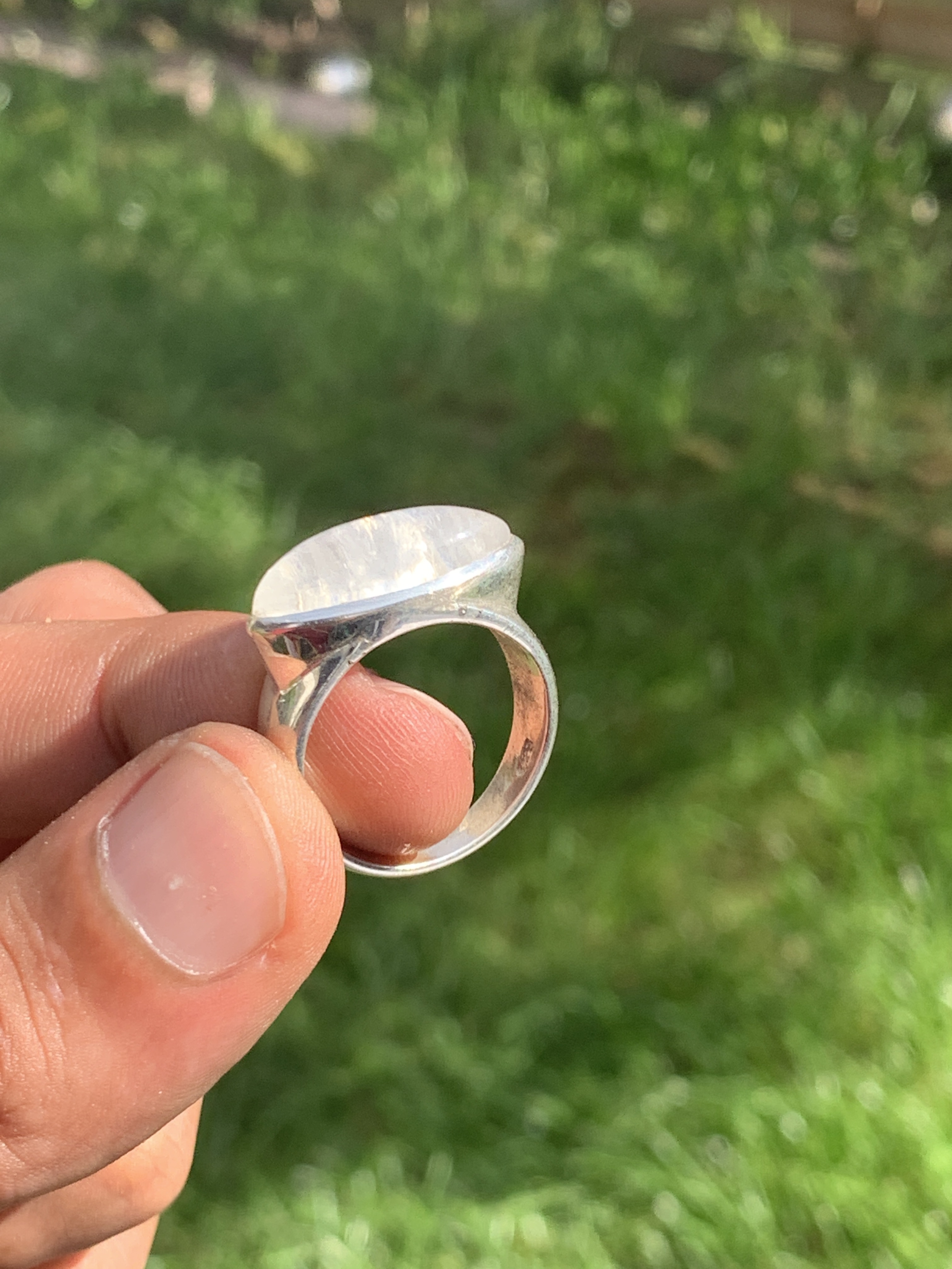Rainbow Moonstone Ring - 61