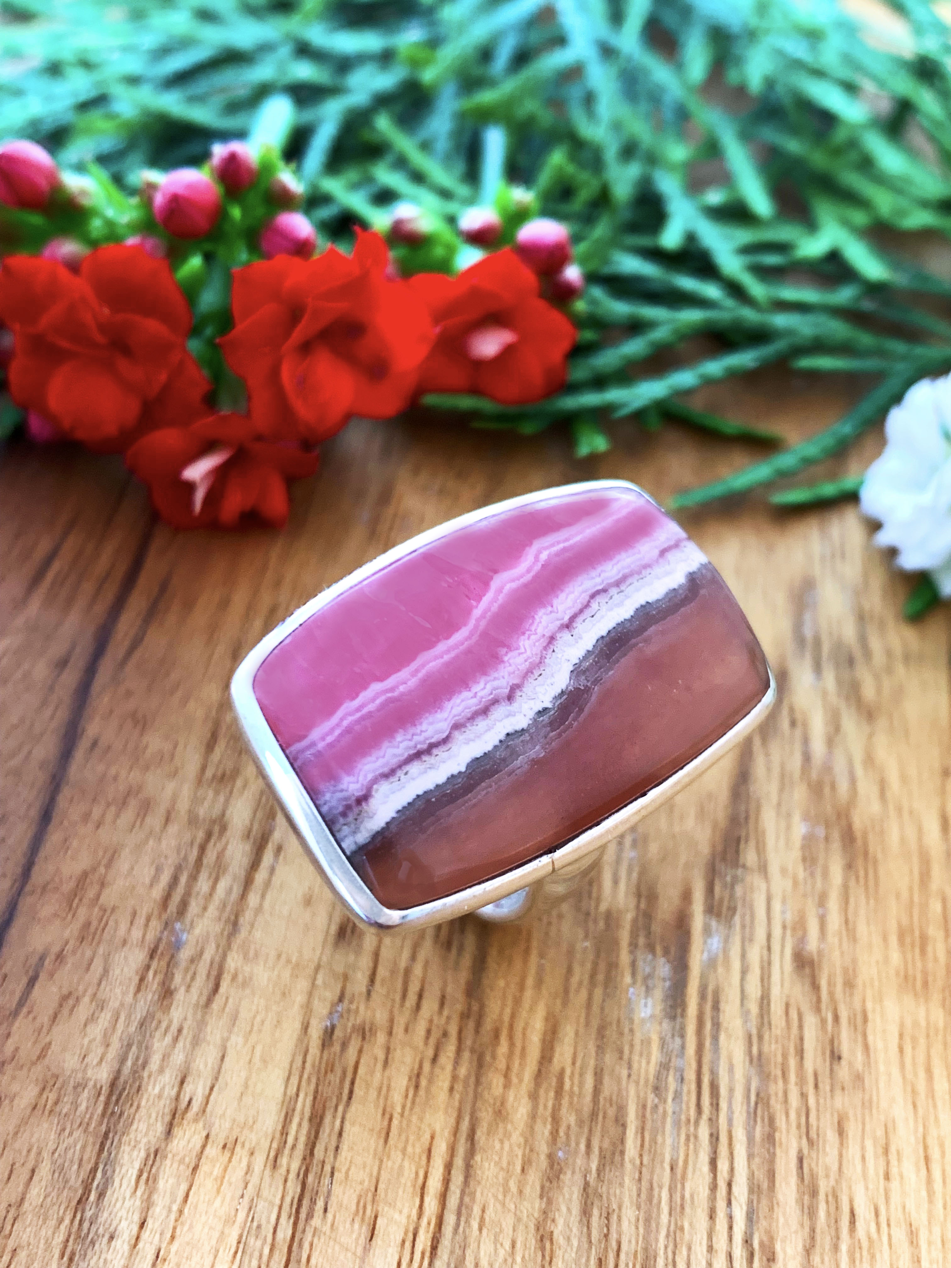 Rhodochrosit Ring