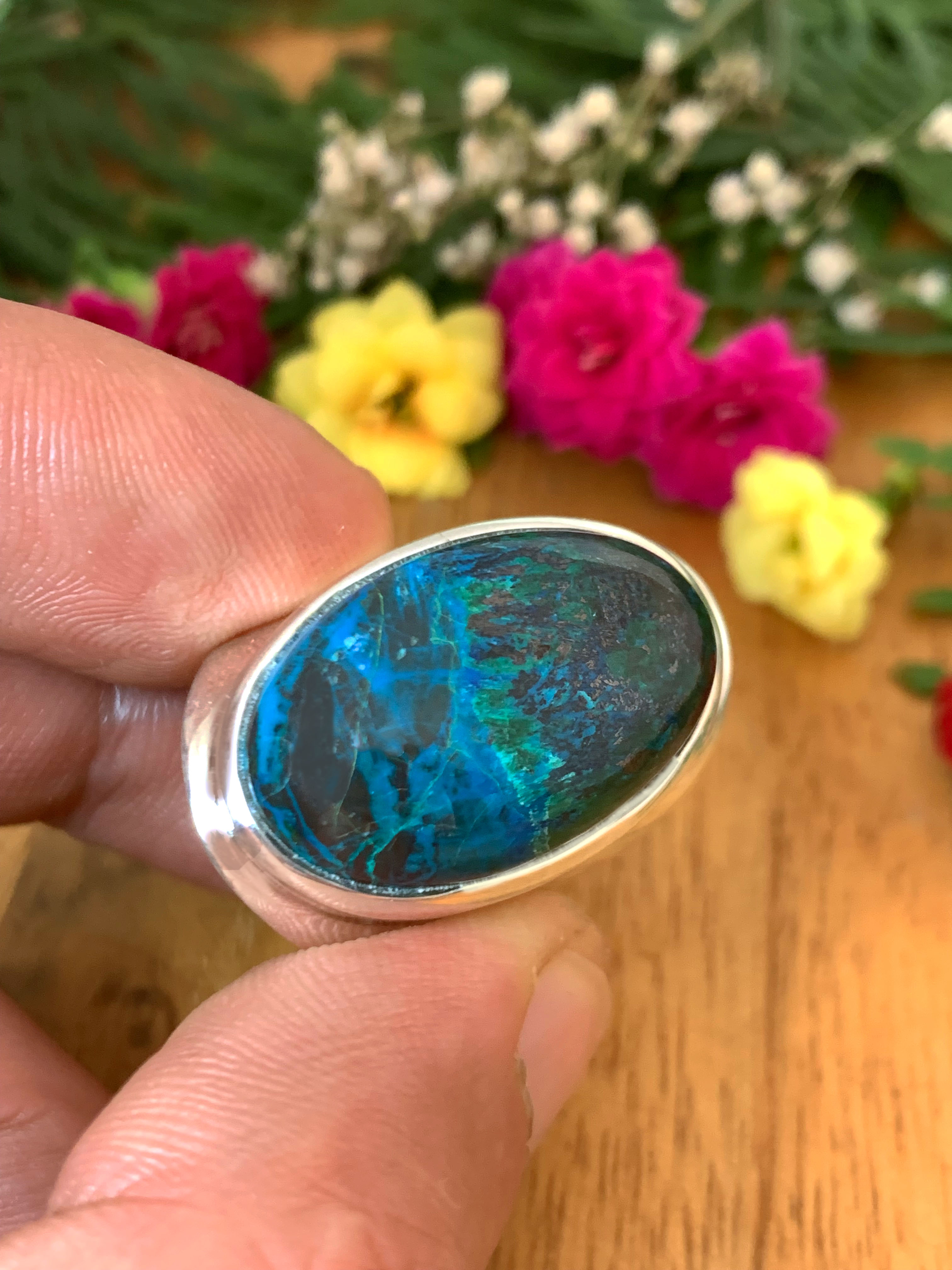 Shattuckite Ring