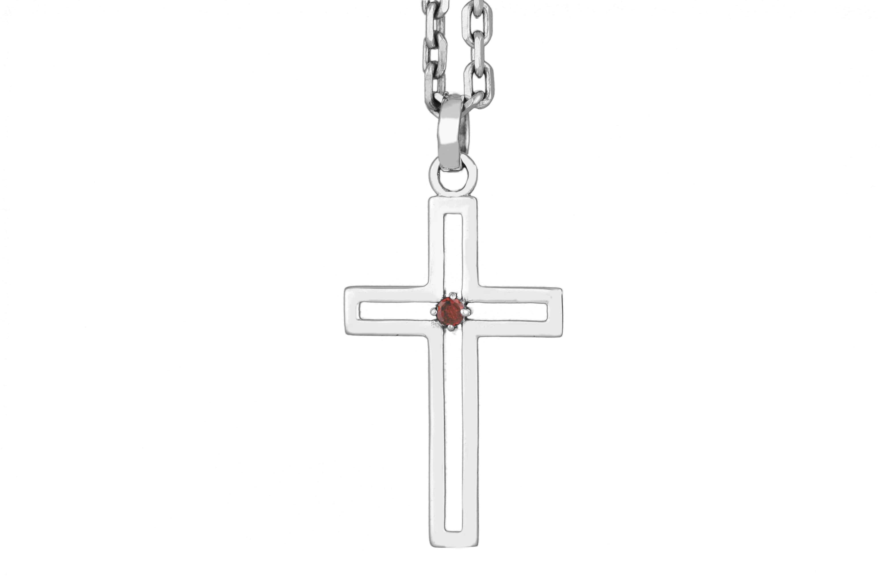 anhaenger-pendant-kreuz-rubin-offen-057-2 Kreuz Anhänger - Granat