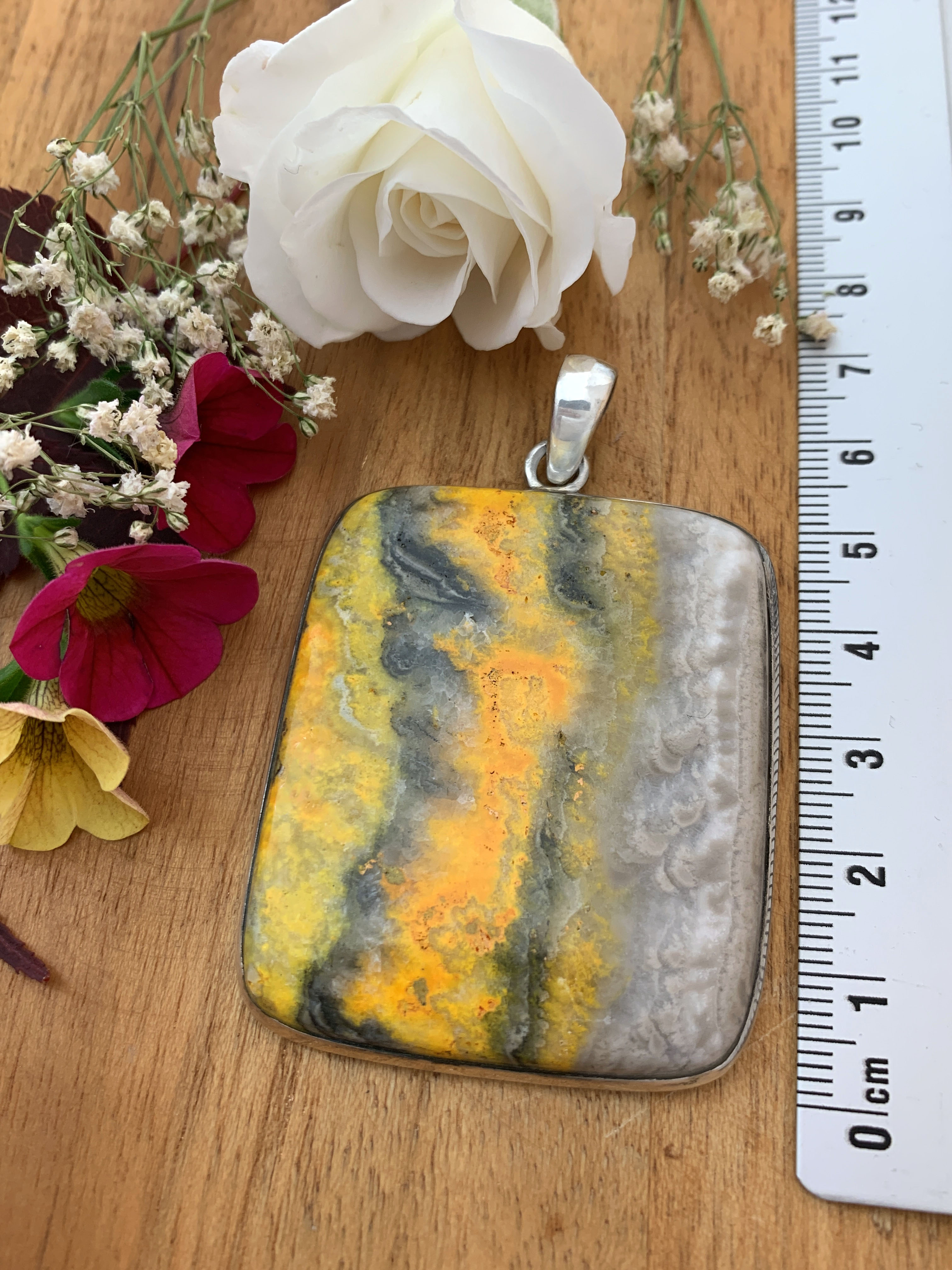 Bumblebee Jasper Pendant