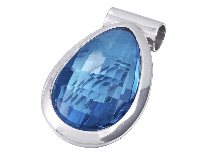 TOP Blue Topaz pendant 