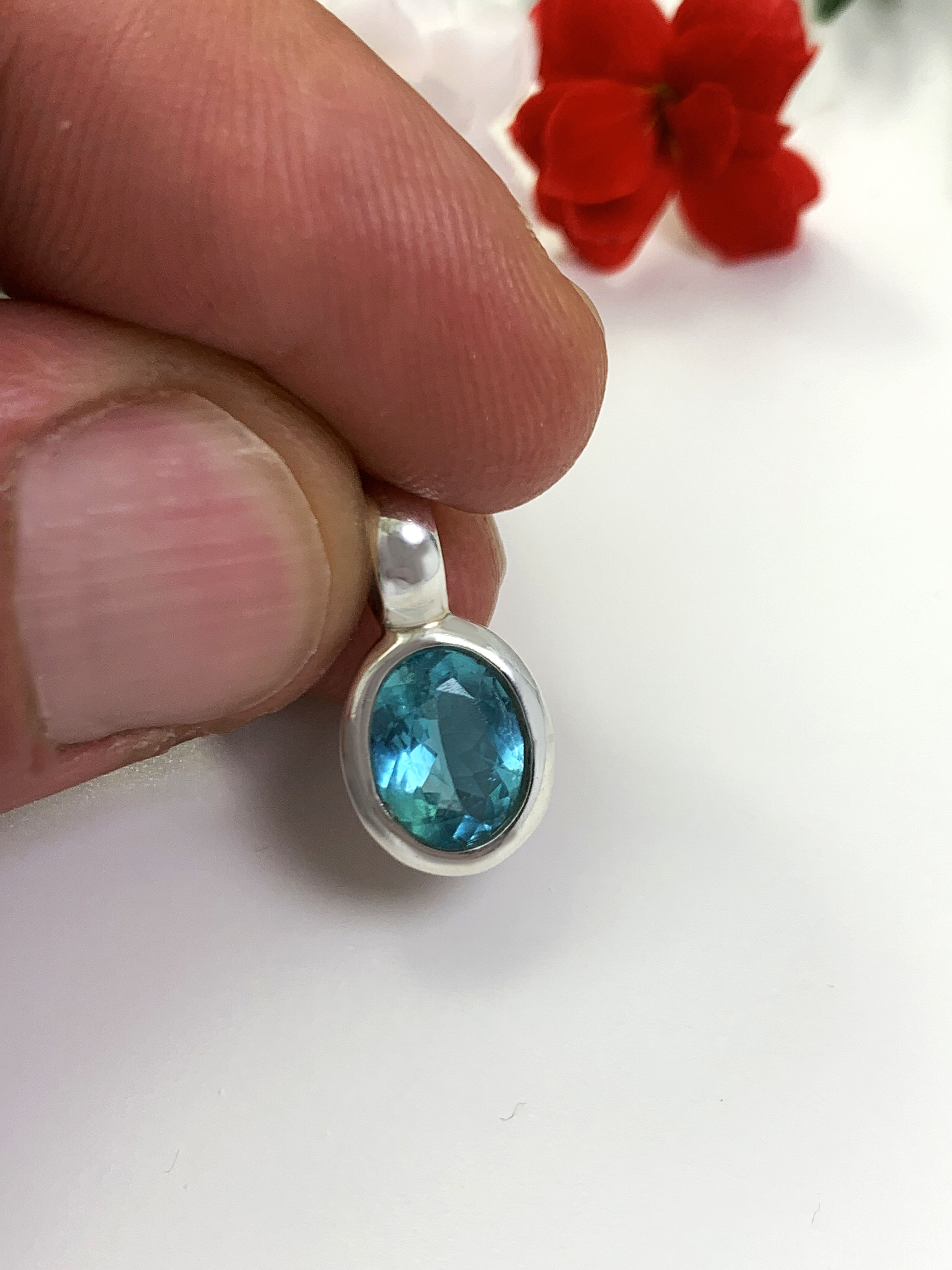 Paraiba Apatite Pendant