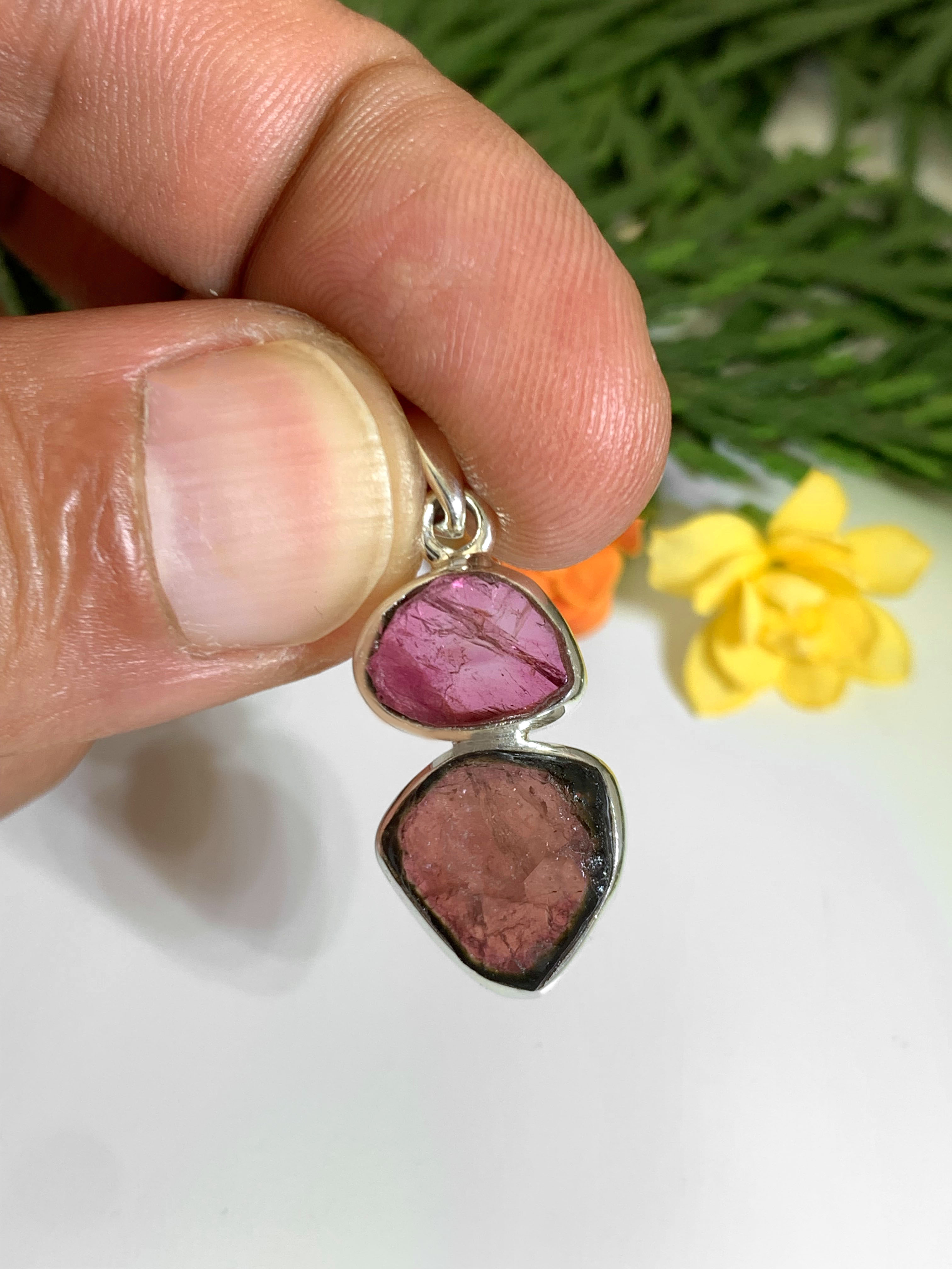 Watermelon Tourmaline Pendant
