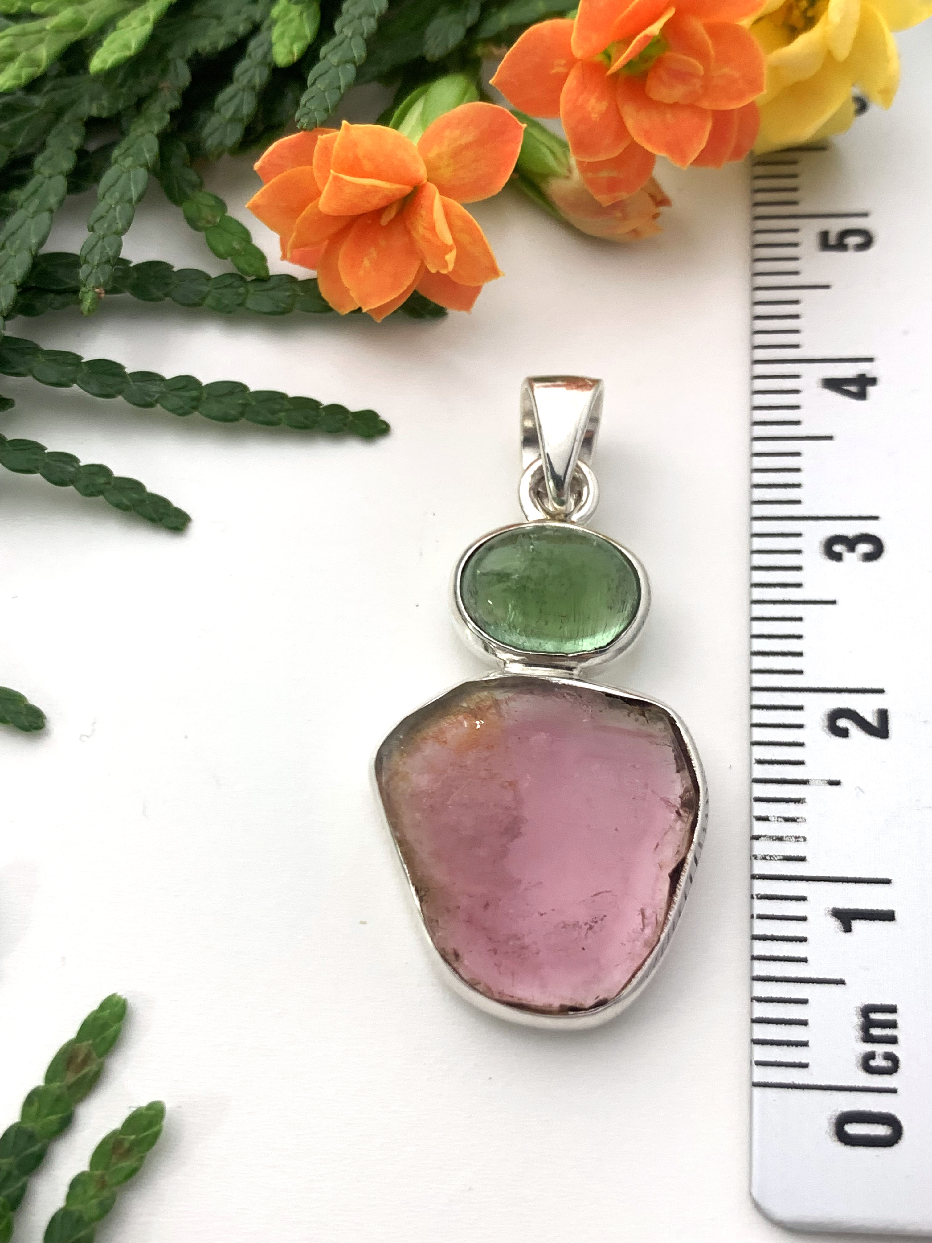 Watermelon Tourmaline Pendant