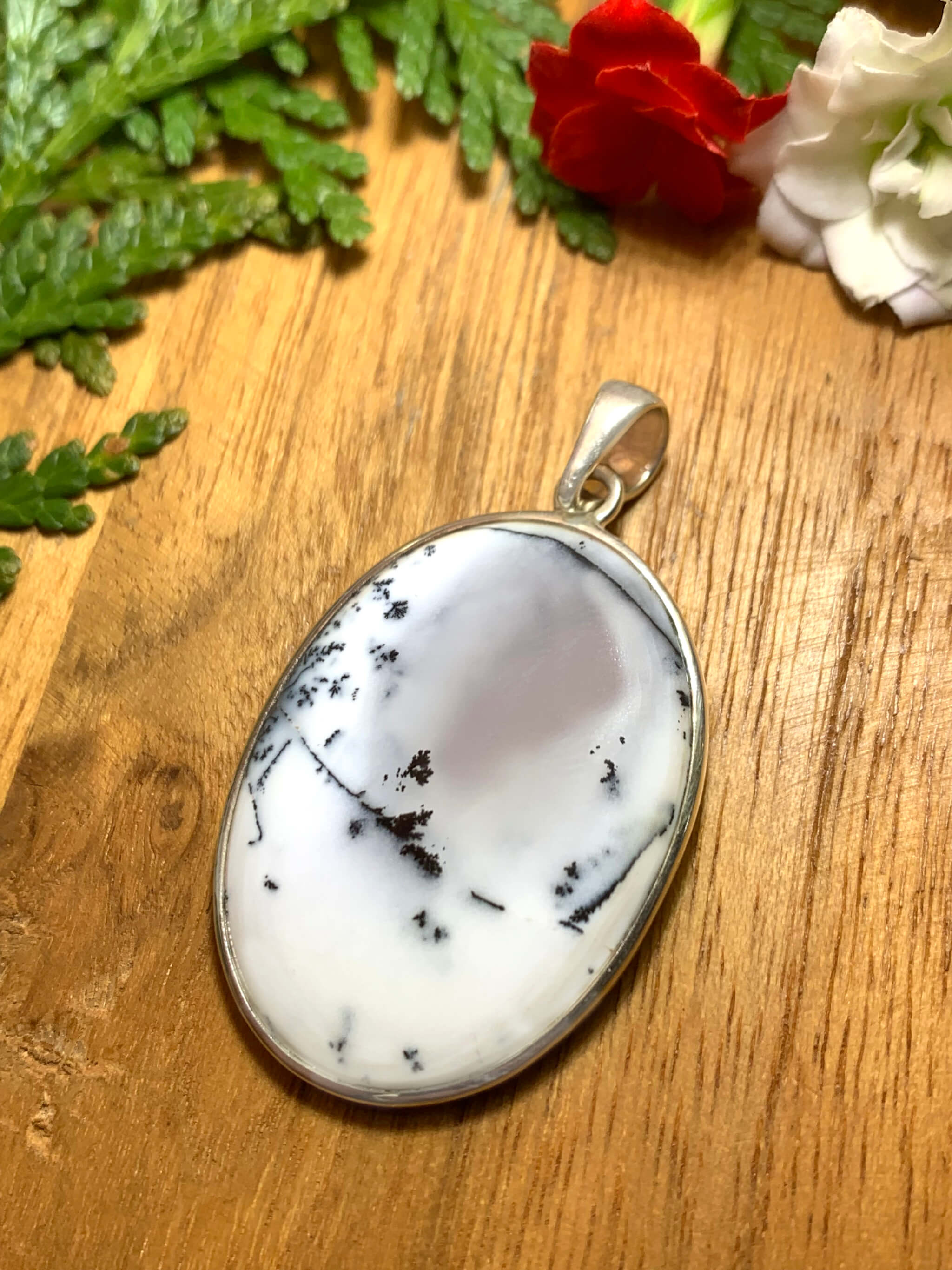 Dendritic Agate Pendant