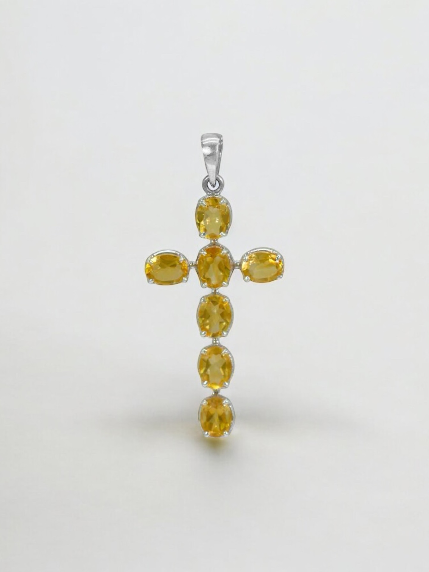 Citrine Cross Pendant