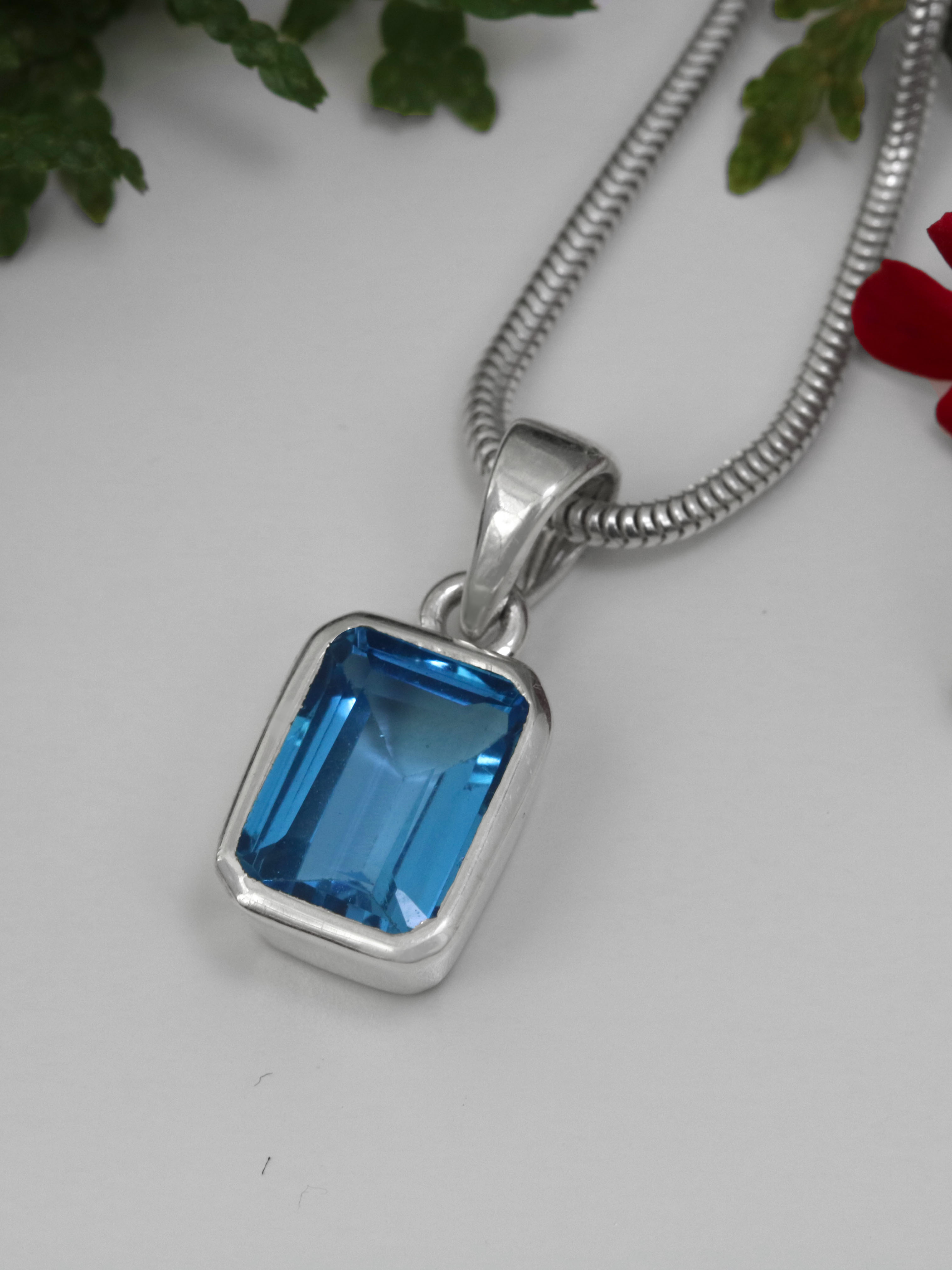 Blue Topaz Pendant - TOP London