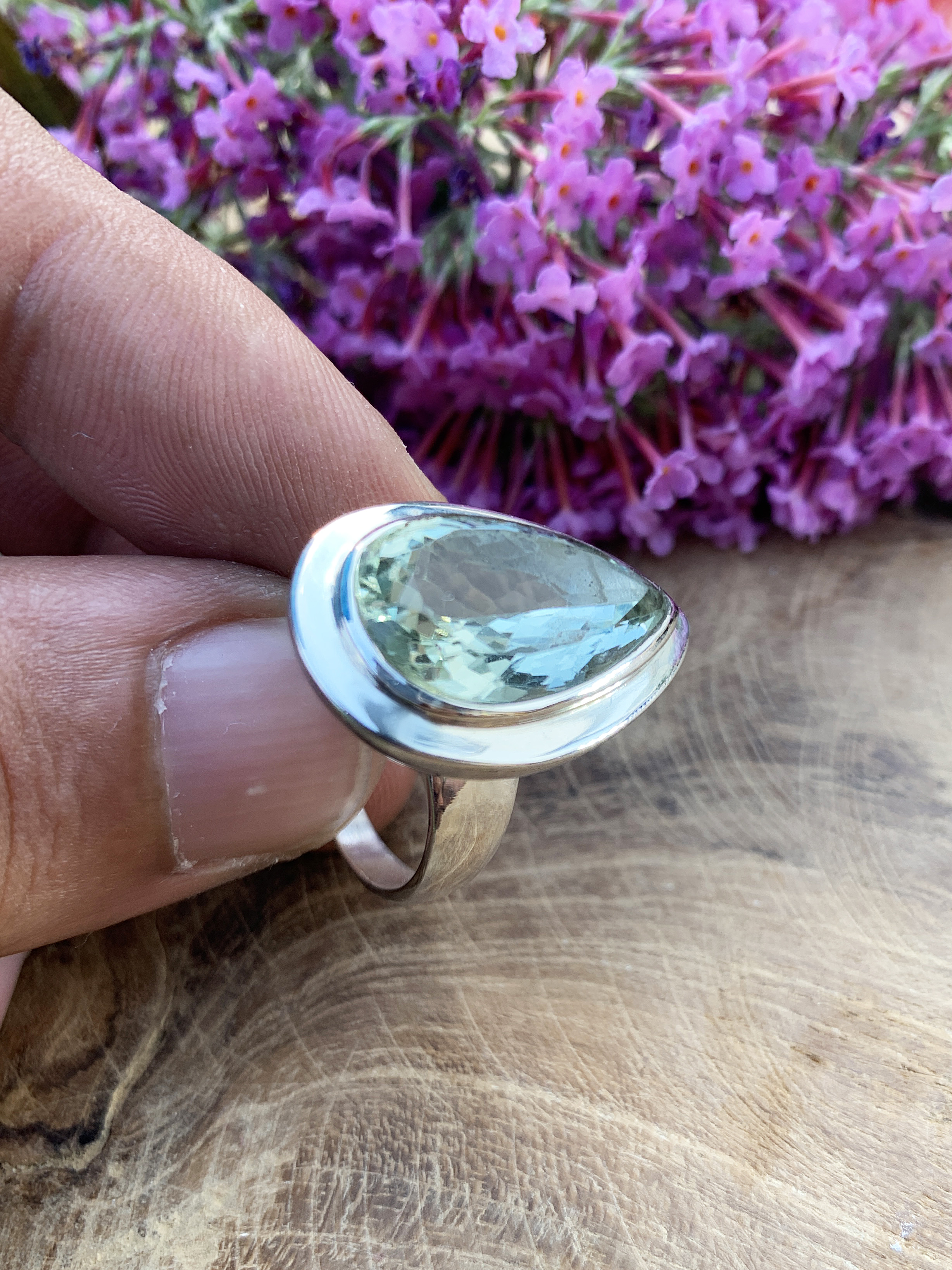 Prasiolith Ring - 52,5