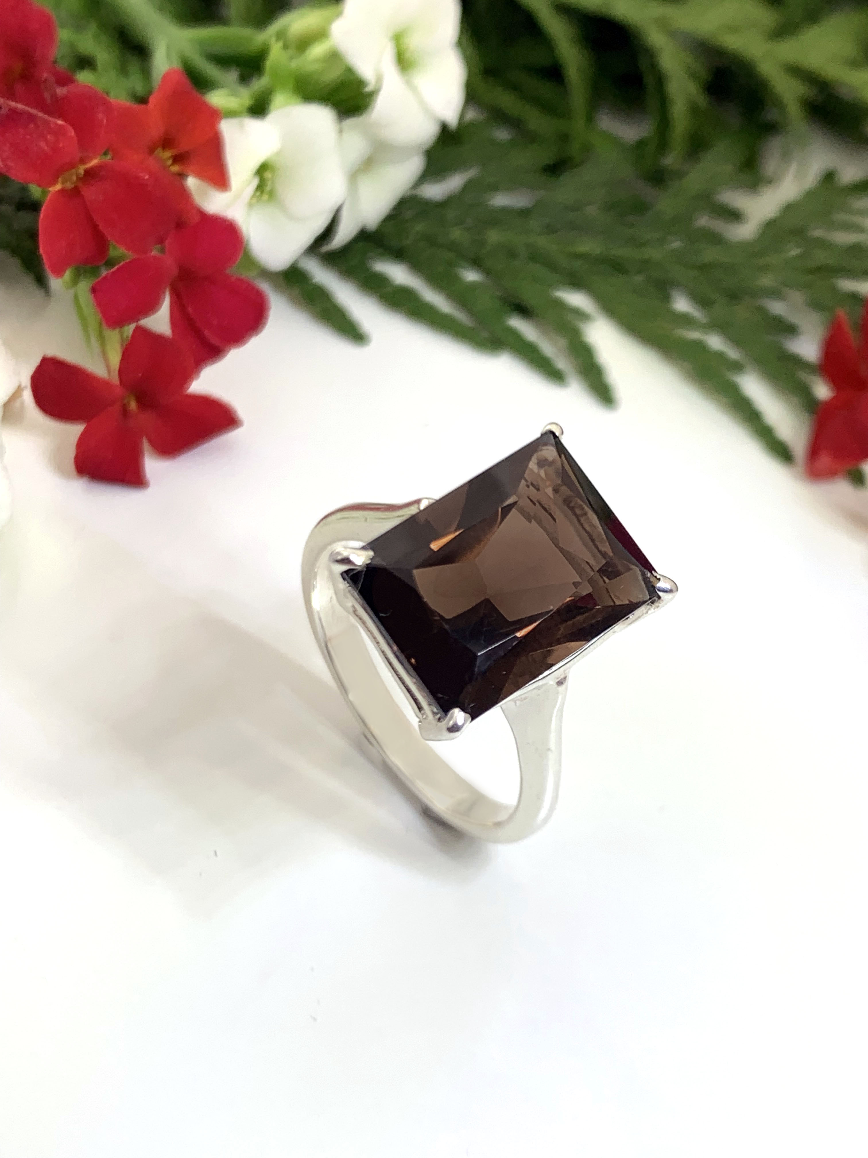 Smooky Quartz Ring
