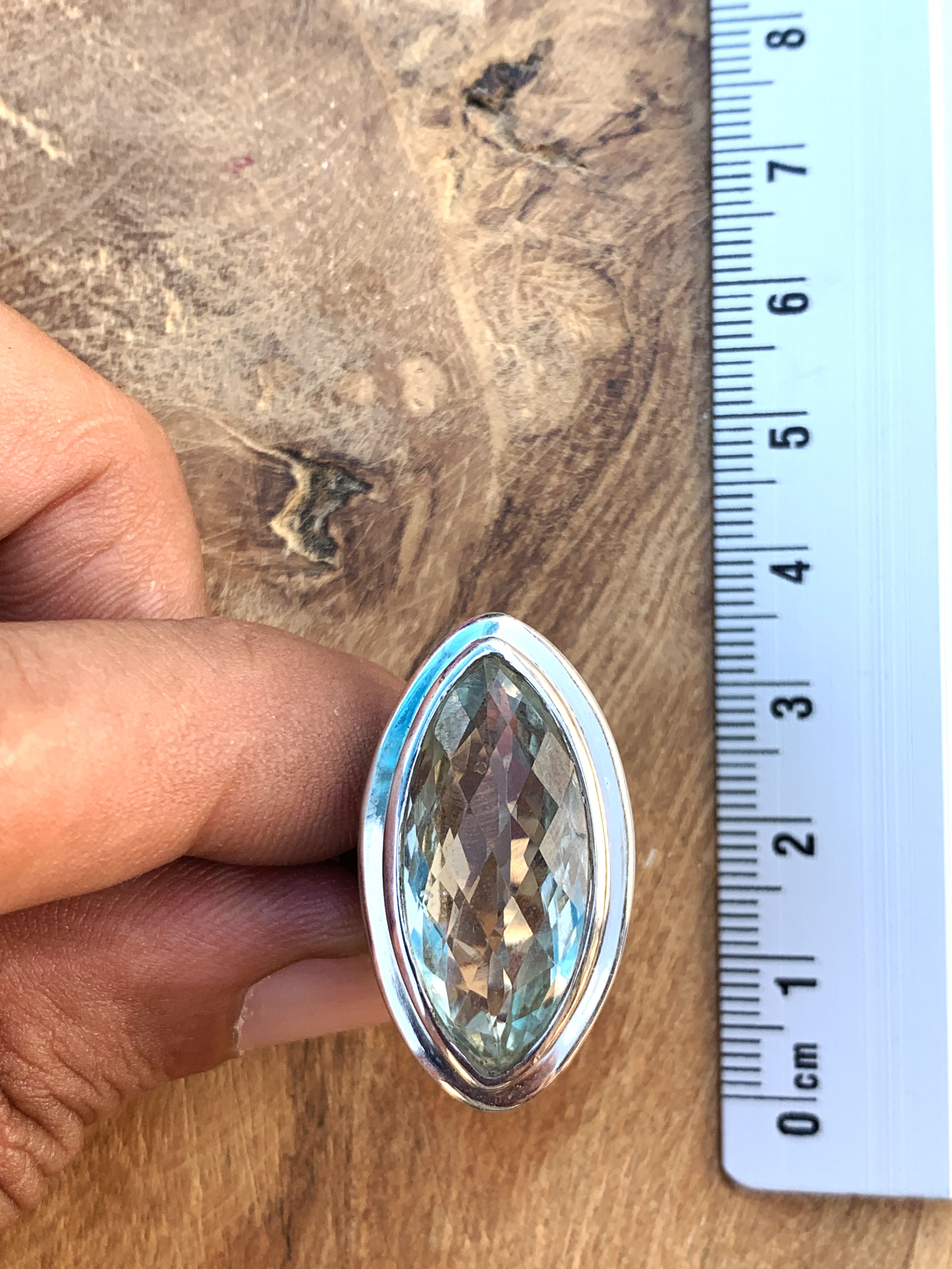 Green Amethyst Ring - 52,5