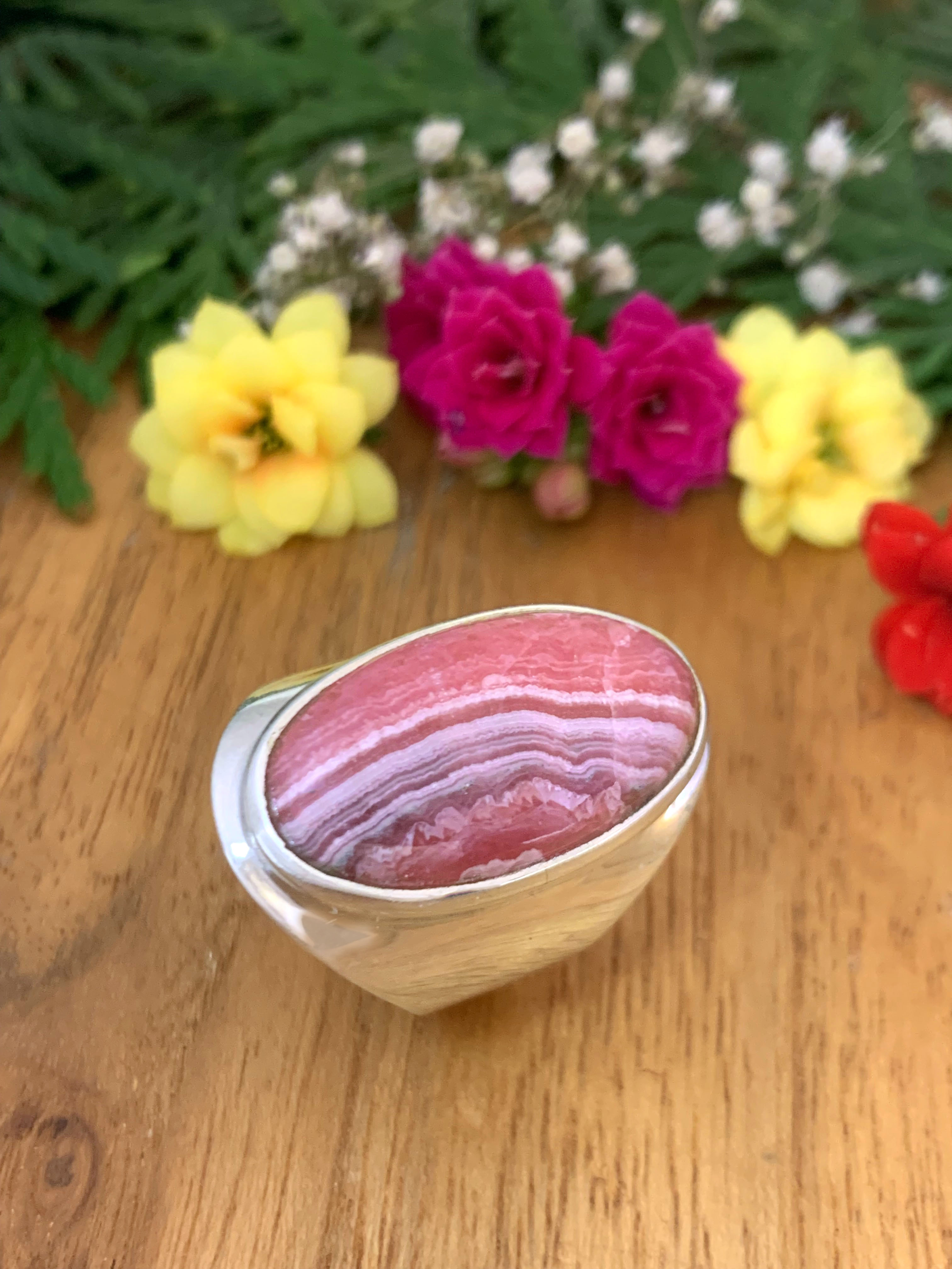 Rhodochrosit Ring