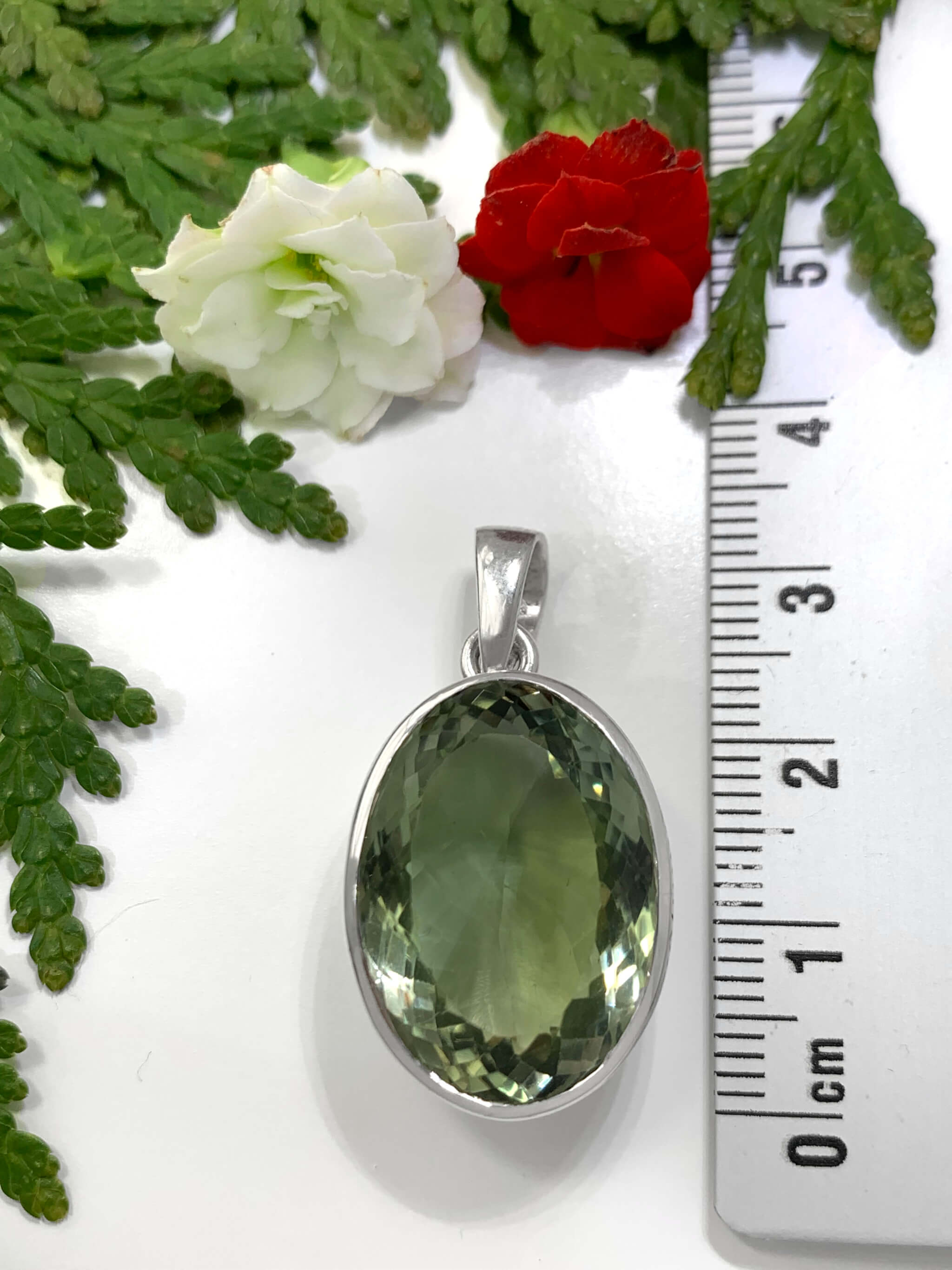 Green Amethyst Pendant 