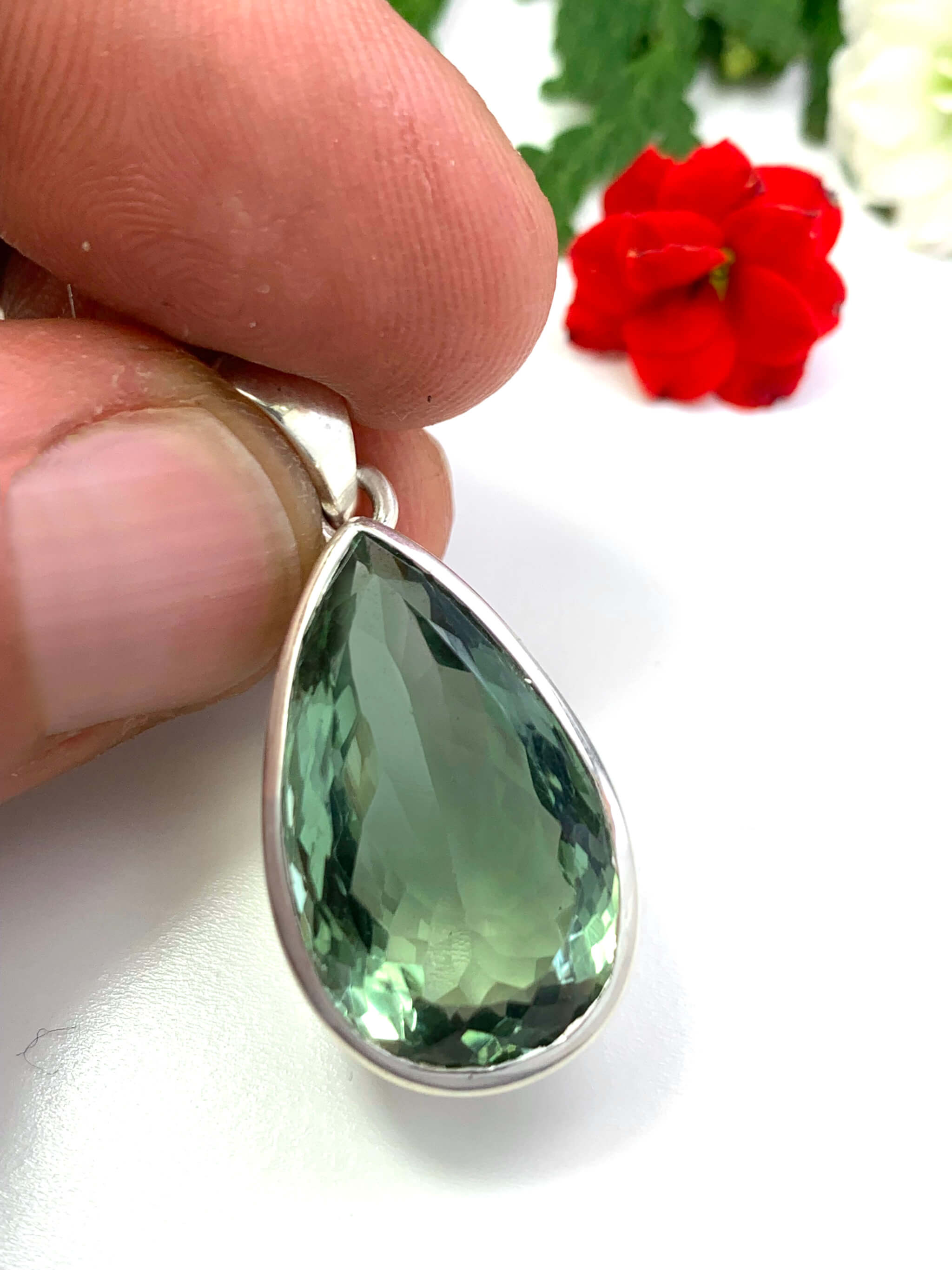 Prasiolith Anhänger 