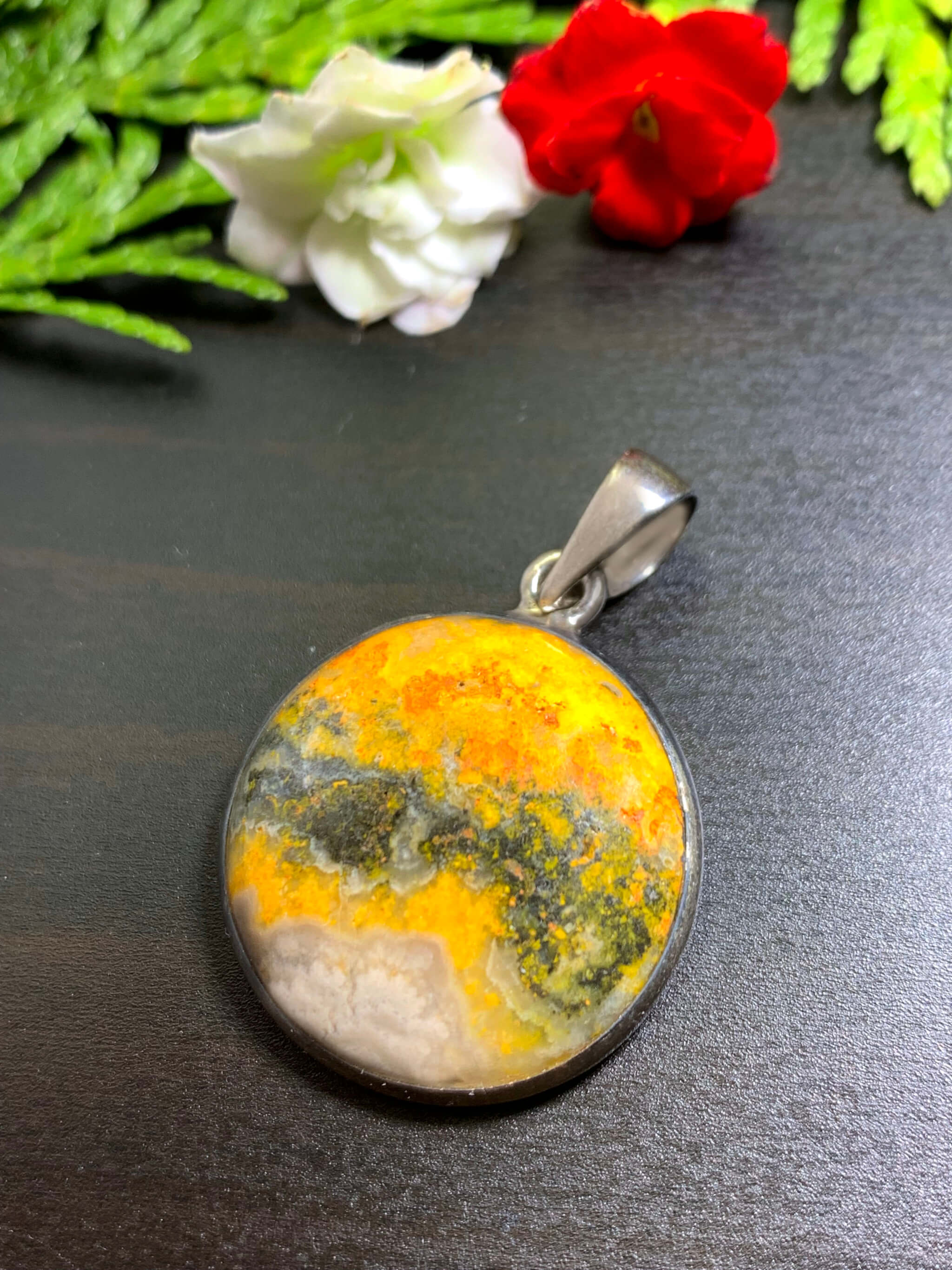 Bumblebee Jasper Pendant