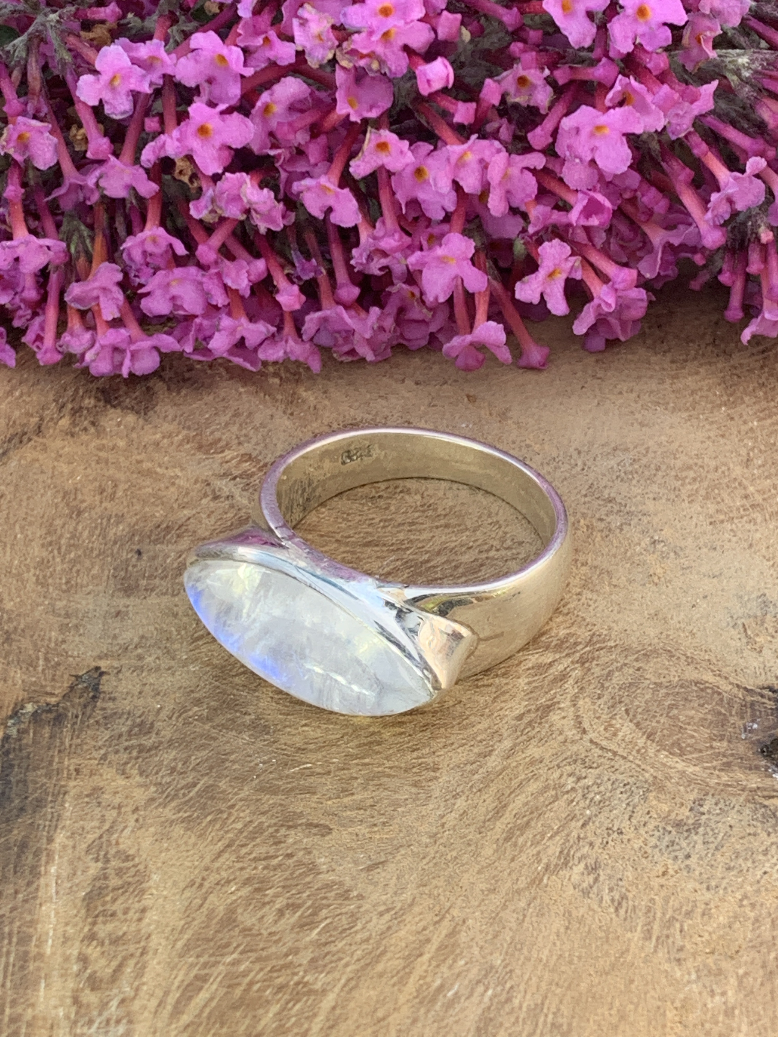 Rainbow Moonstone Ring - 61